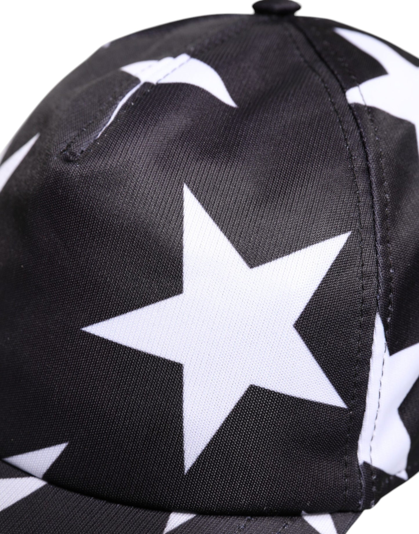 Dolce & Gabbana Black Star Print Polyester Baseball Cap