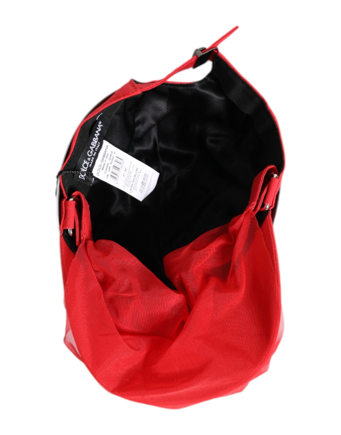 Gorra de béisbol Dolce & Gabbana de algodón rojo de 6 paneles para mujer