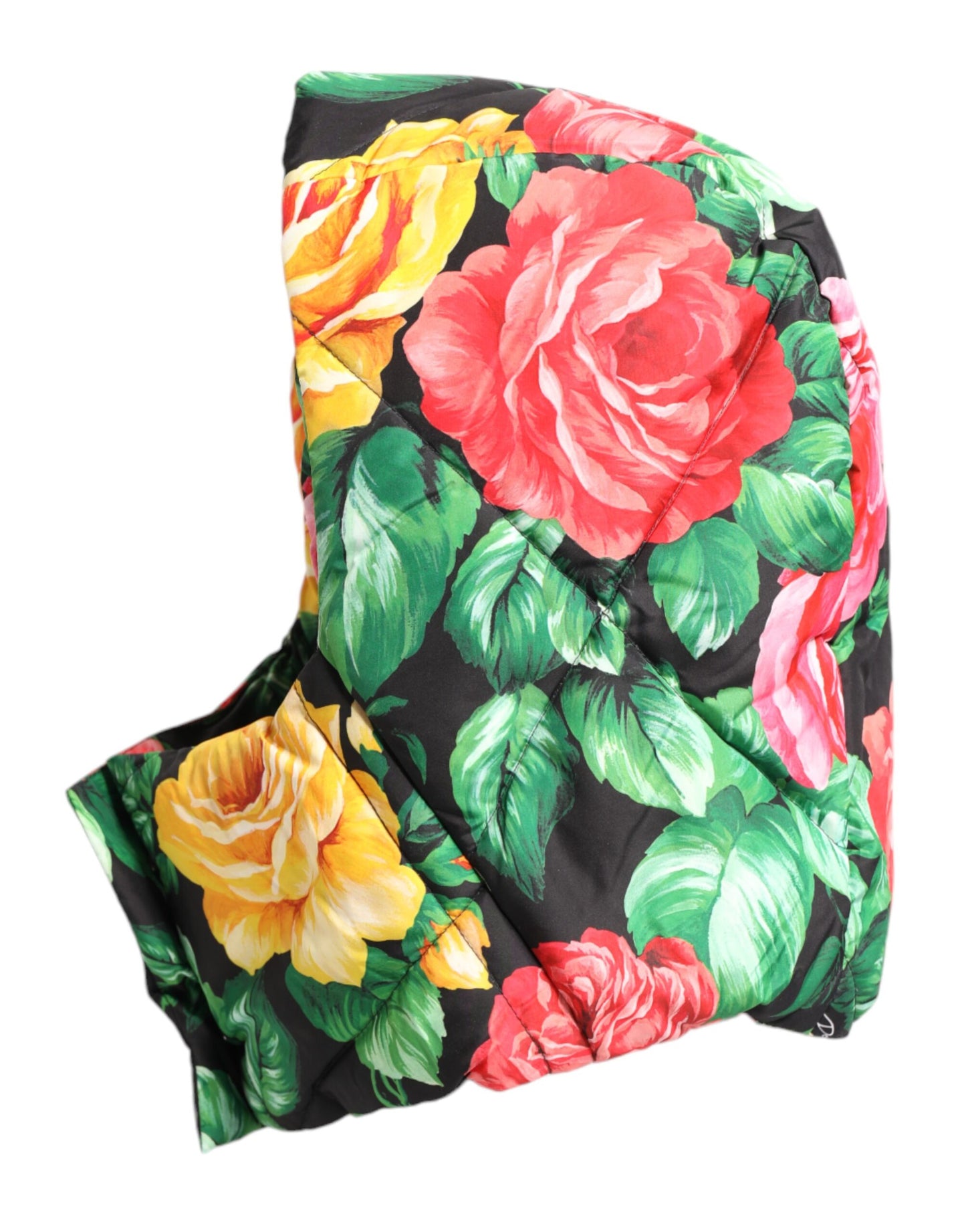 Gorro envolvente con estampado floral multicolor de Dolce & Gabbana