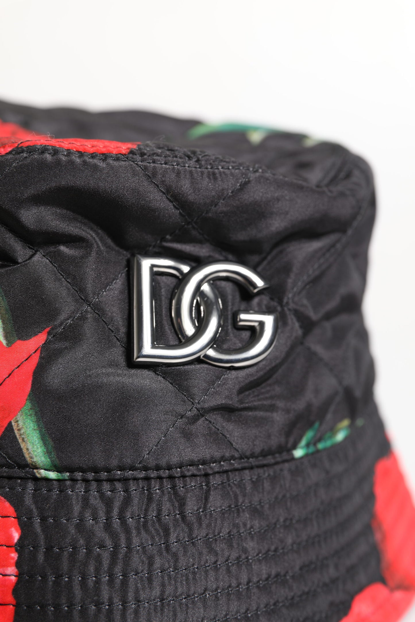 Dolce & Gabbana Multicolor DG Plaque Wide Brim Bucket Hat