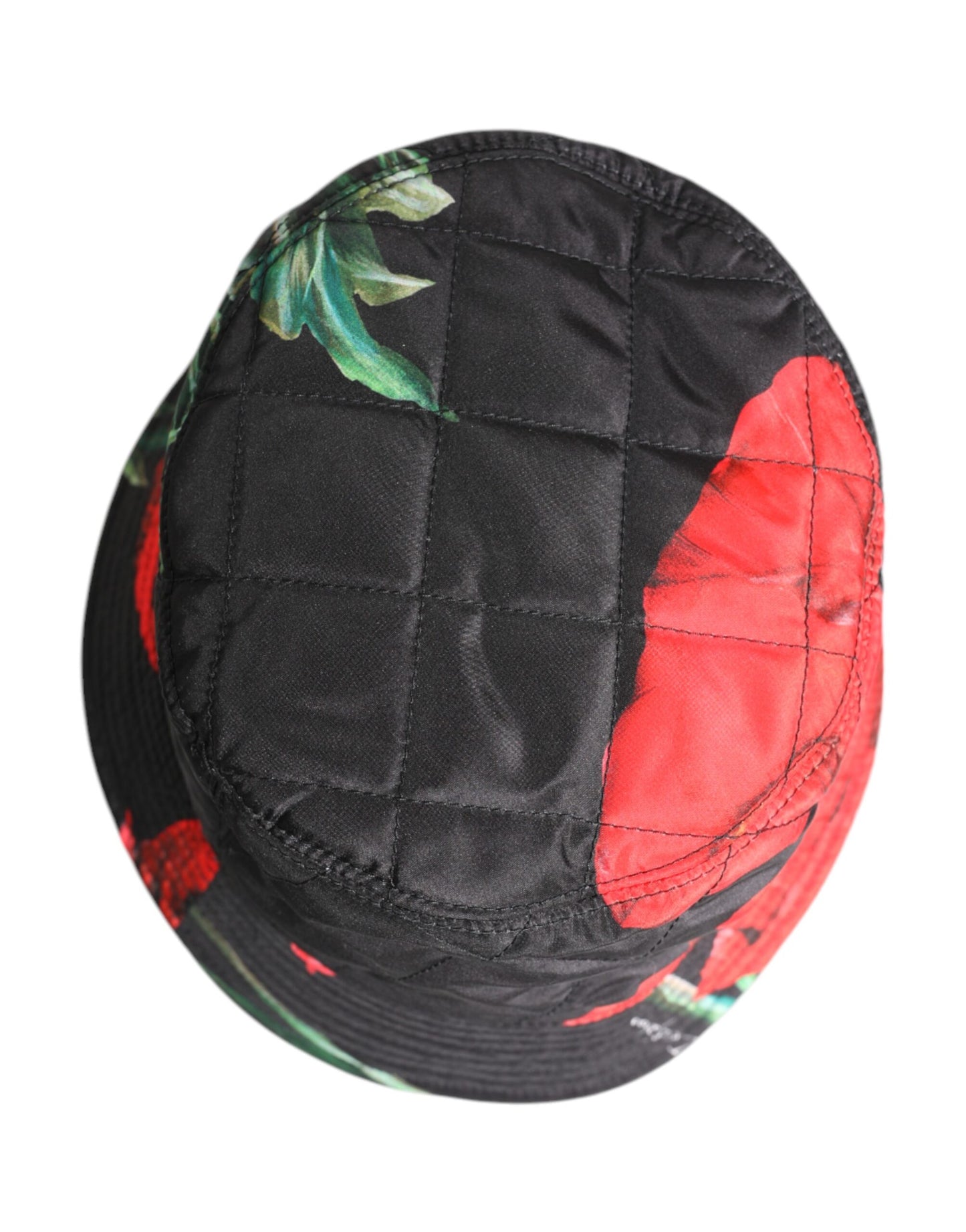 Sombrero de pescador de ala ancha con placa DG multicolor de Dolce & Gabbana