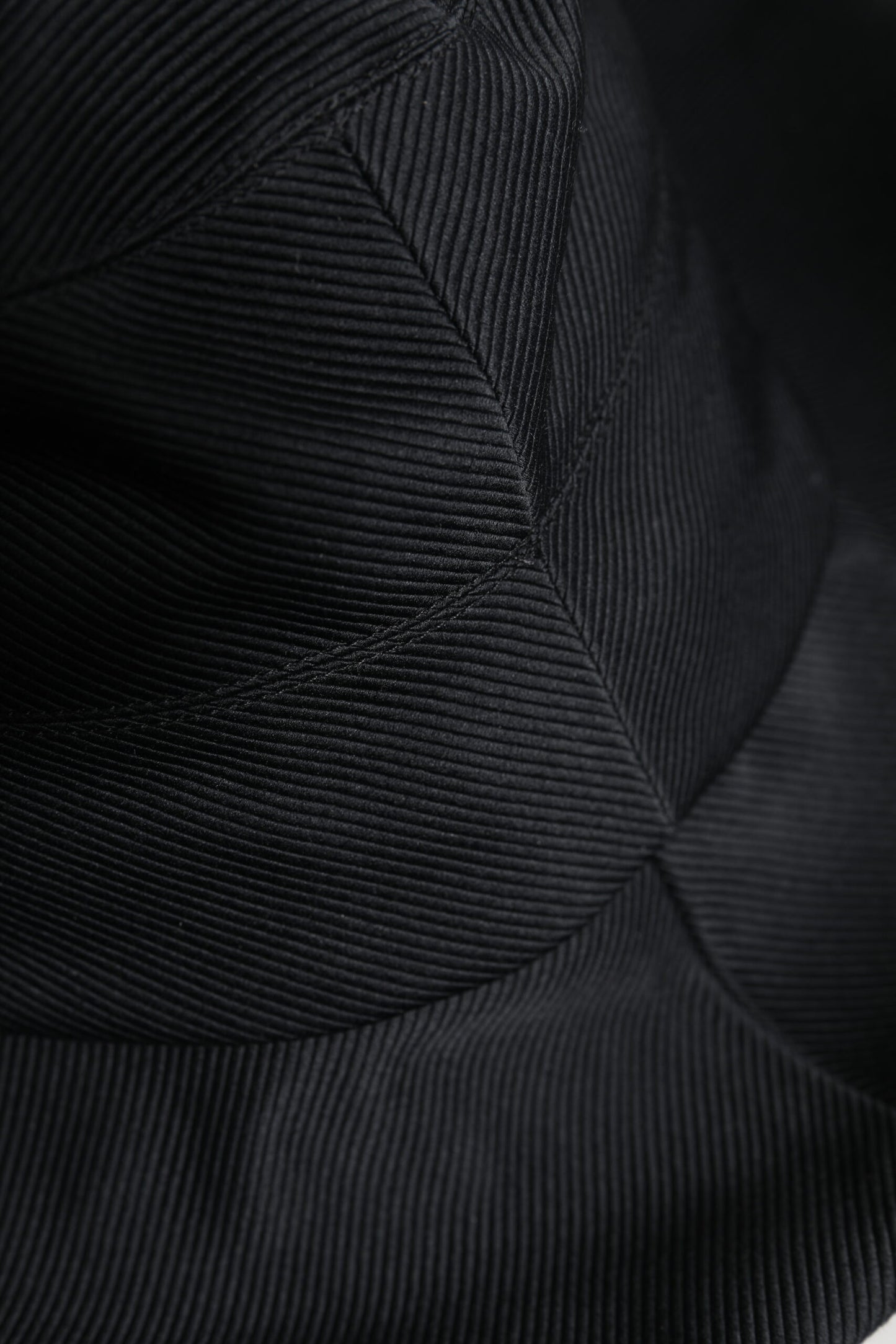 Sombrero fedora de ala ancha de algodón negro de Dolce & Gabbana