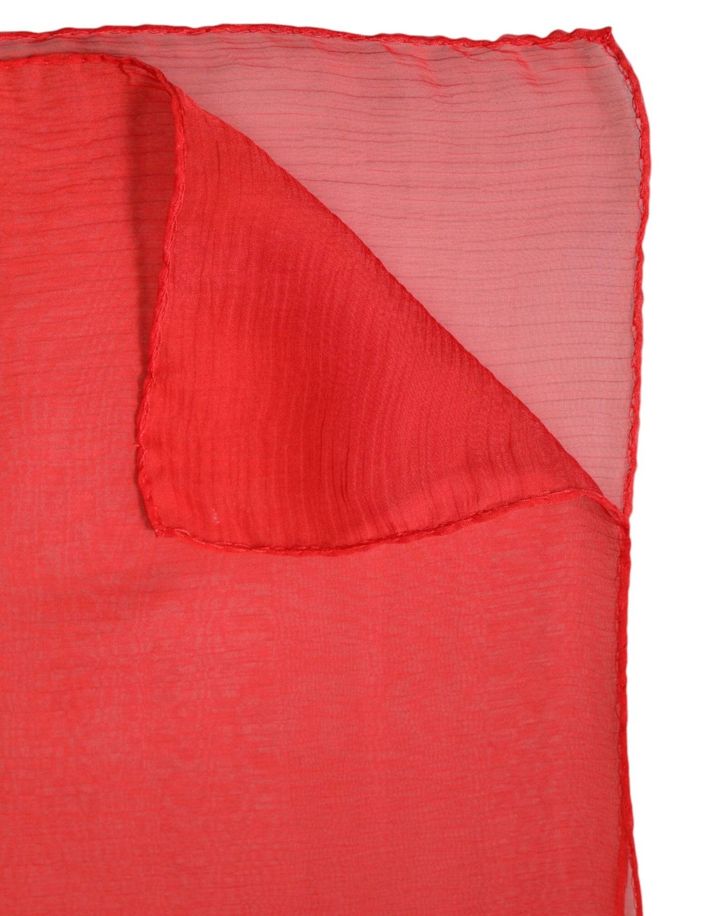 Dolce & Gabbana Red Silk Rectangle Women Wrap Shawl Scarf