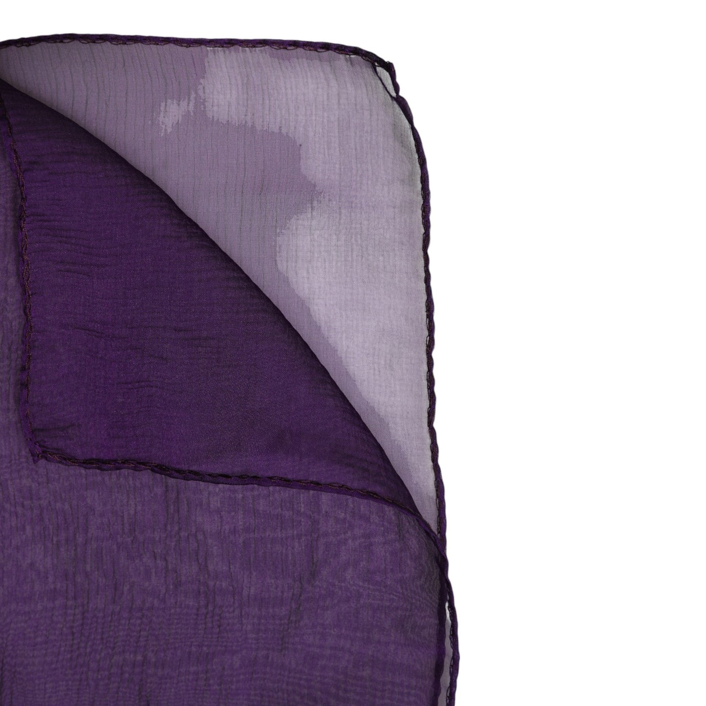 Bufanda chal rectangular de seda morada de Dolce & Gabbana