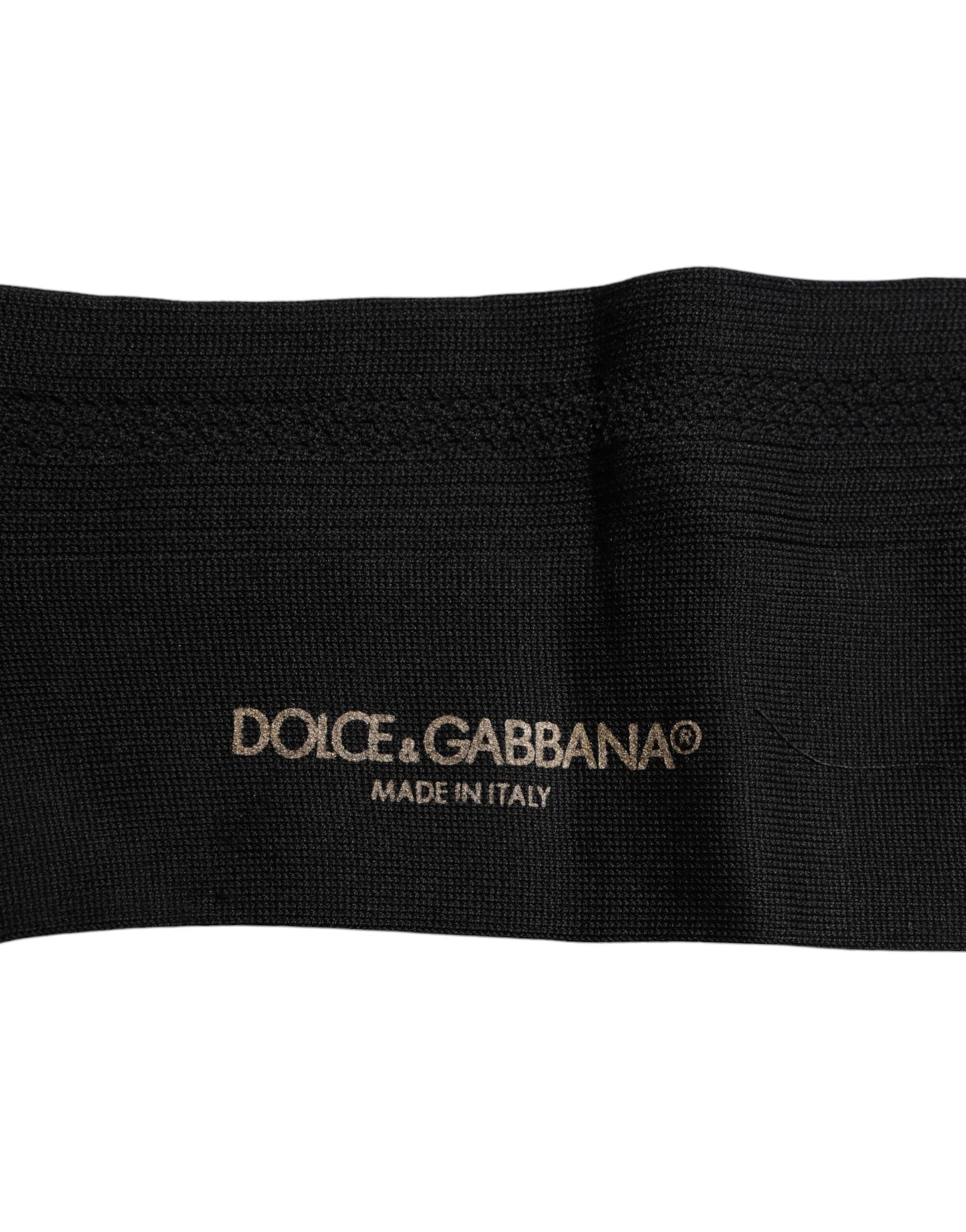 Dolce & Gabbana Black Cotton DG Logo Mid Calf Men Socks