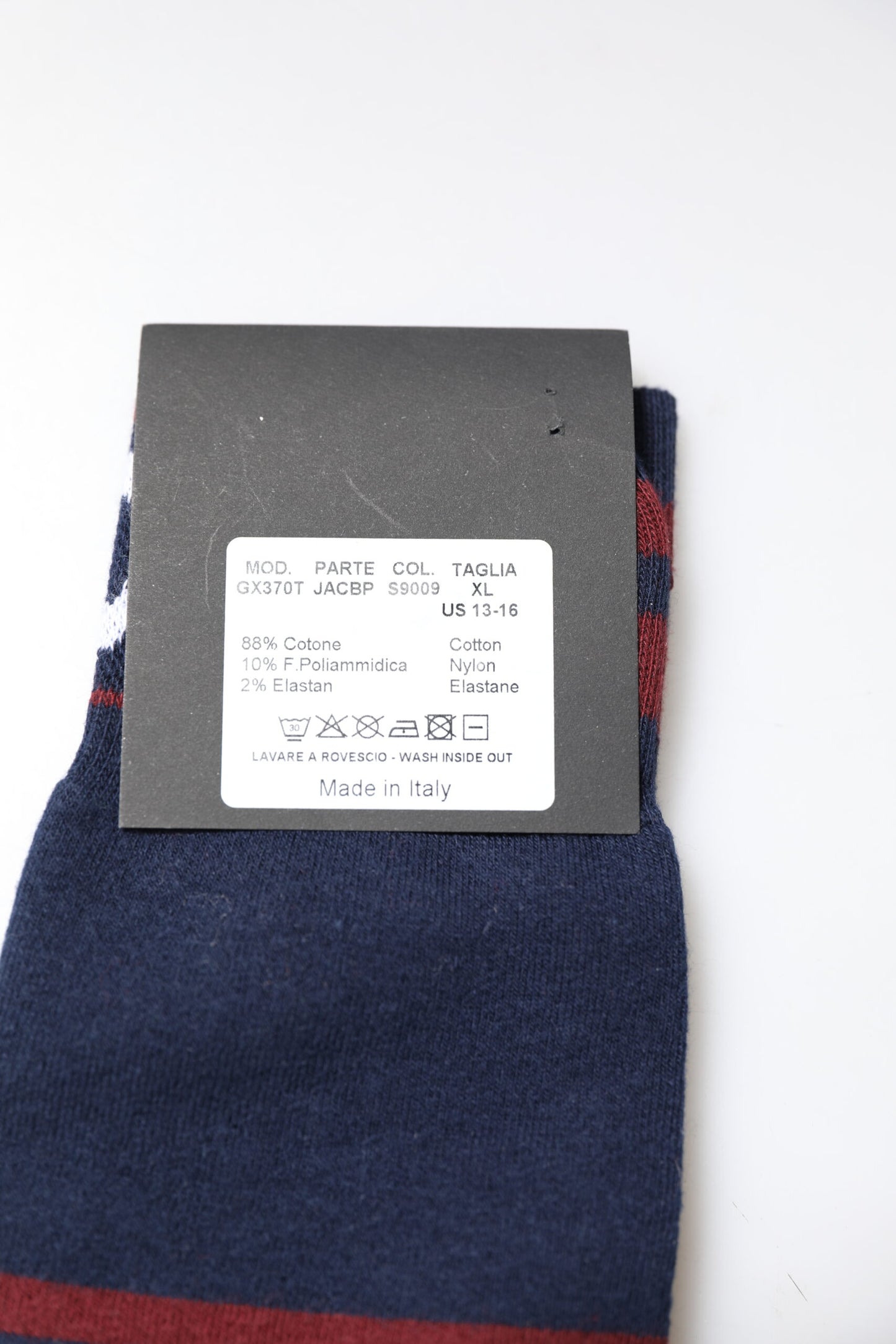 Dolce & Gabbana Blue Cotton Logo Mid Calf Men Socks