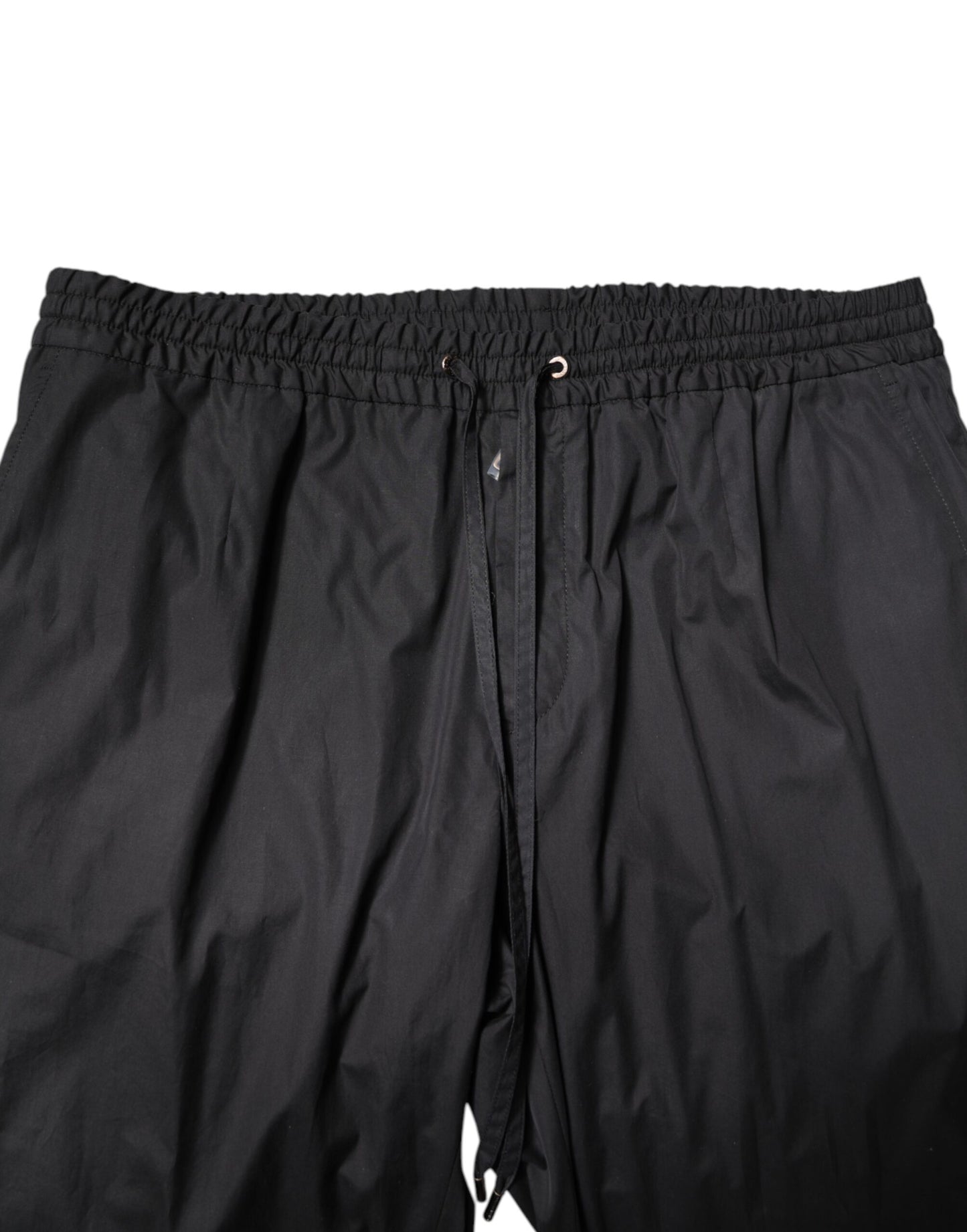 Traje de dos piezas de botonadura sencilla de algodón negro de Dolce & Gabbana