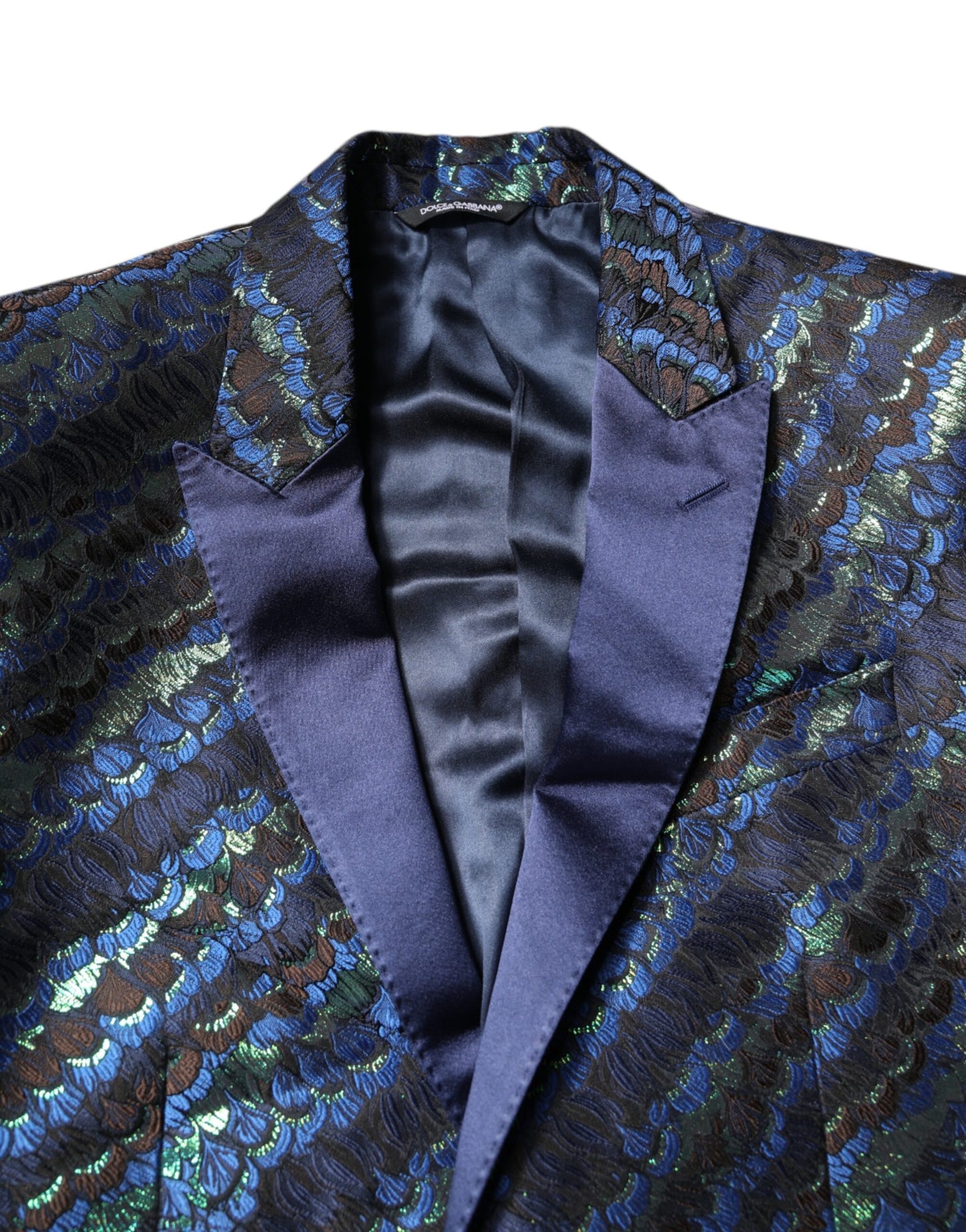 Traje de dos piezas de jacquard de poliéster multicolor de Dolce & Gabbana