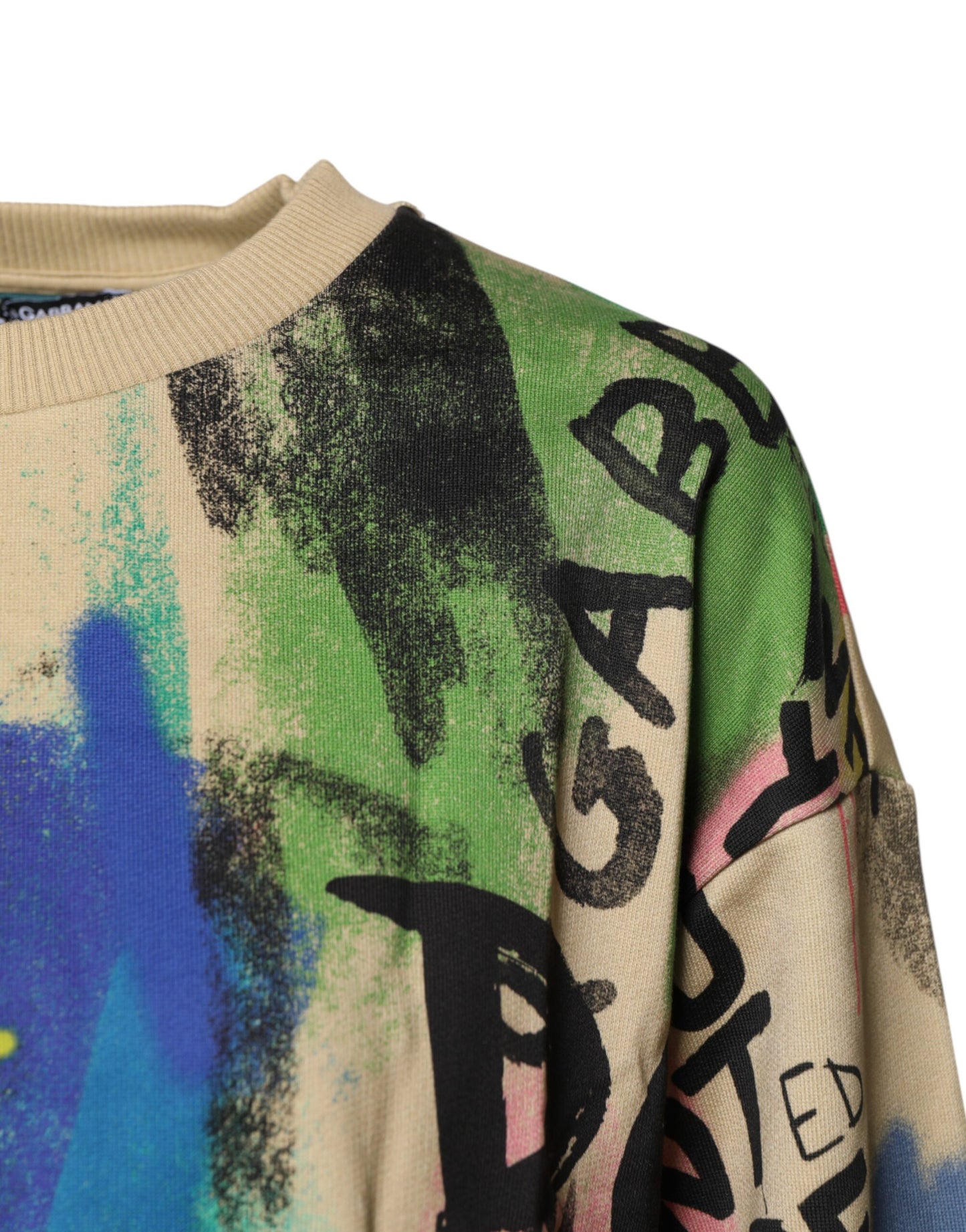 Suéter de algodón con estampado multicolor de Dolce & Gabbana