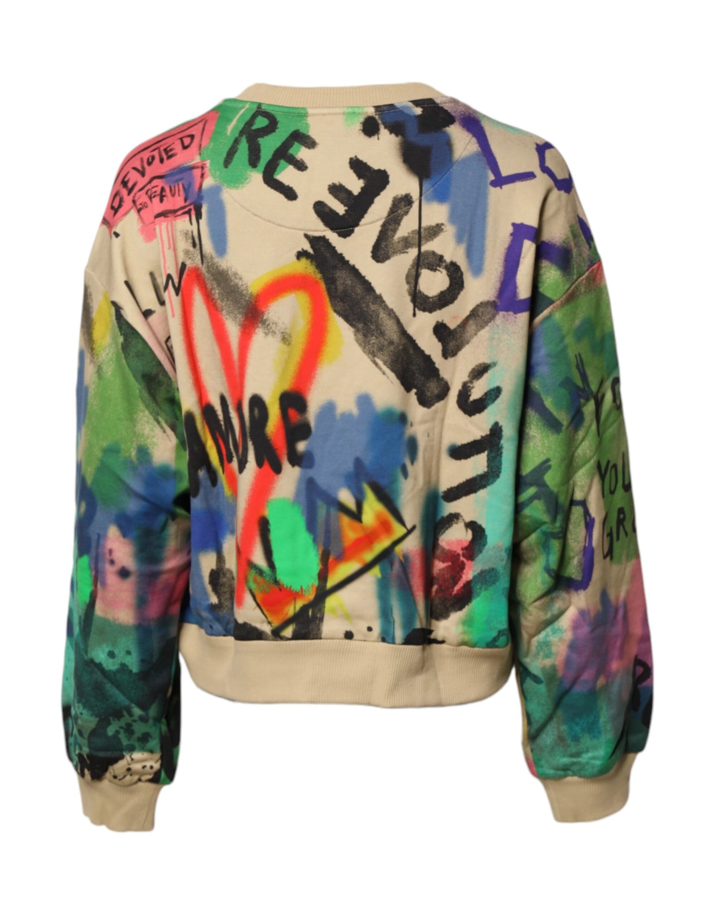 Suéter de algodón con estampado multicolor de Dolce & Gabbana