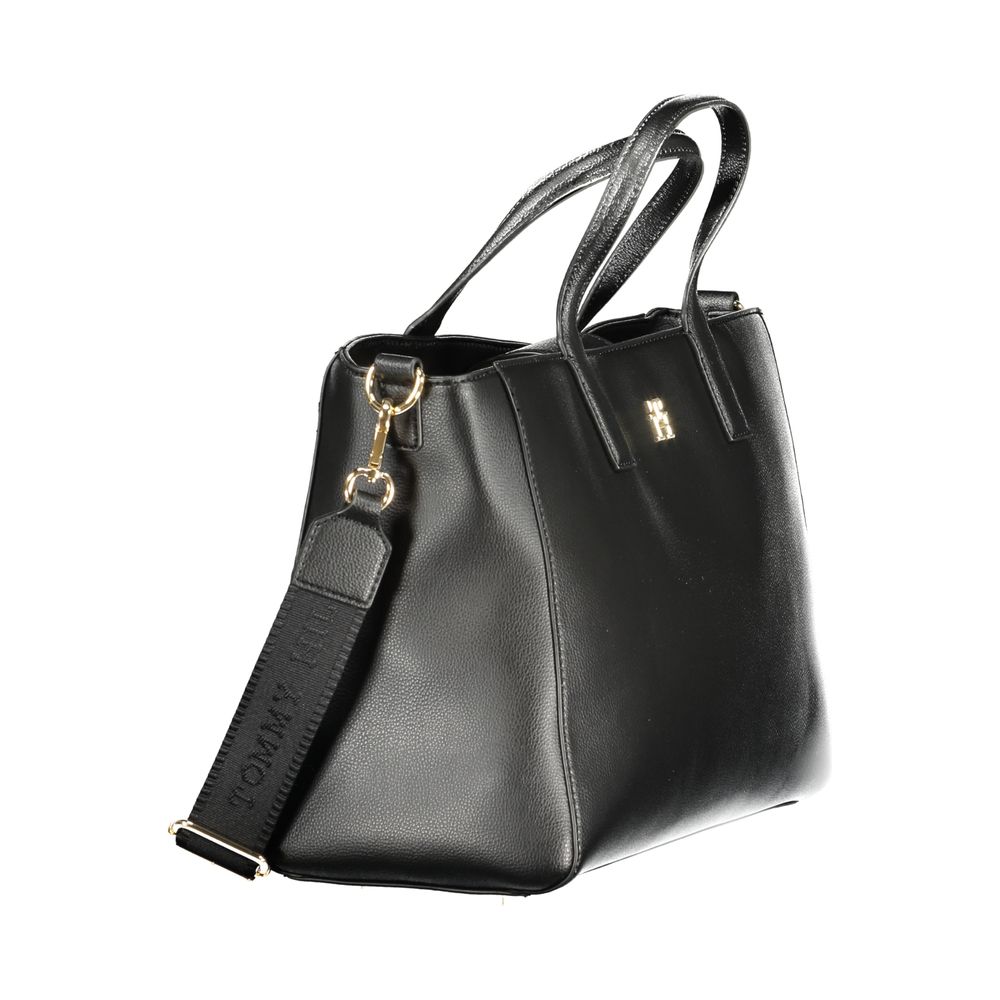 Sac à main Tommy Hilfiger en polyester noir pour femme