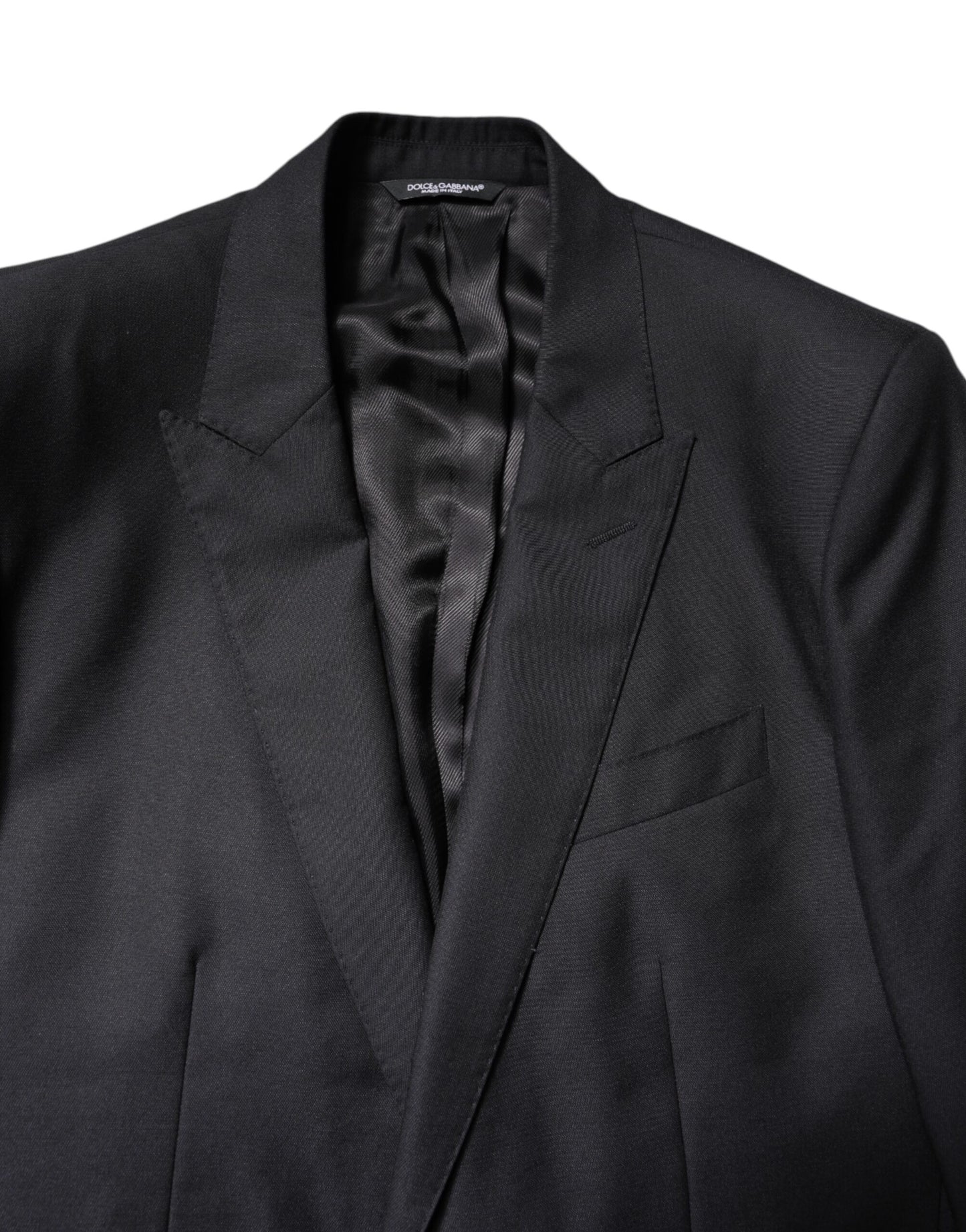 Traje formal de tres piezas de lana azul MARTINI de Dolce & Gabbana