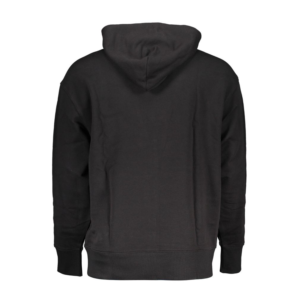 Tommy Hilfiger Black Cotton Men Sweater Hoodie
