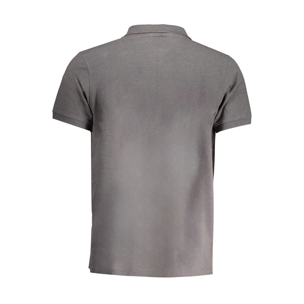 Norway 1963 Gray Cotton Men Polo Shirt