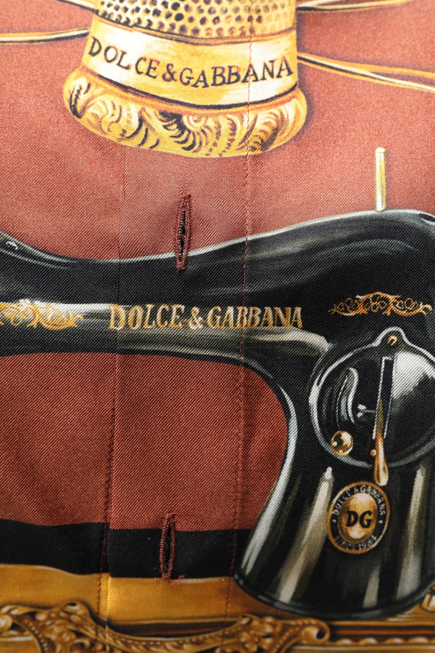 Dolce & Gabbana Multicolor Tailor Print Silk Casual Shirt
