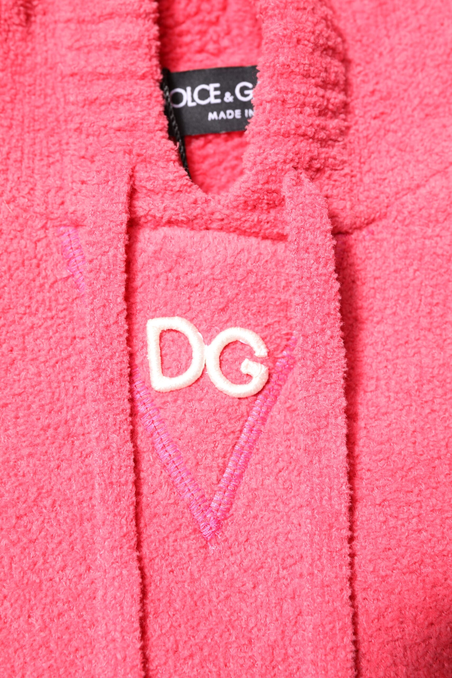 Suéter con capucha de punto de algodón rojo de Dolce & Gabbana para hombre