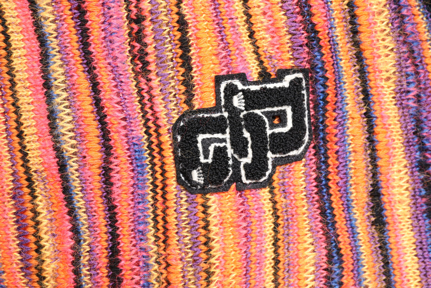 Suéter de punto con logotipo DG de lana multicolor de Dolce & Gabbana