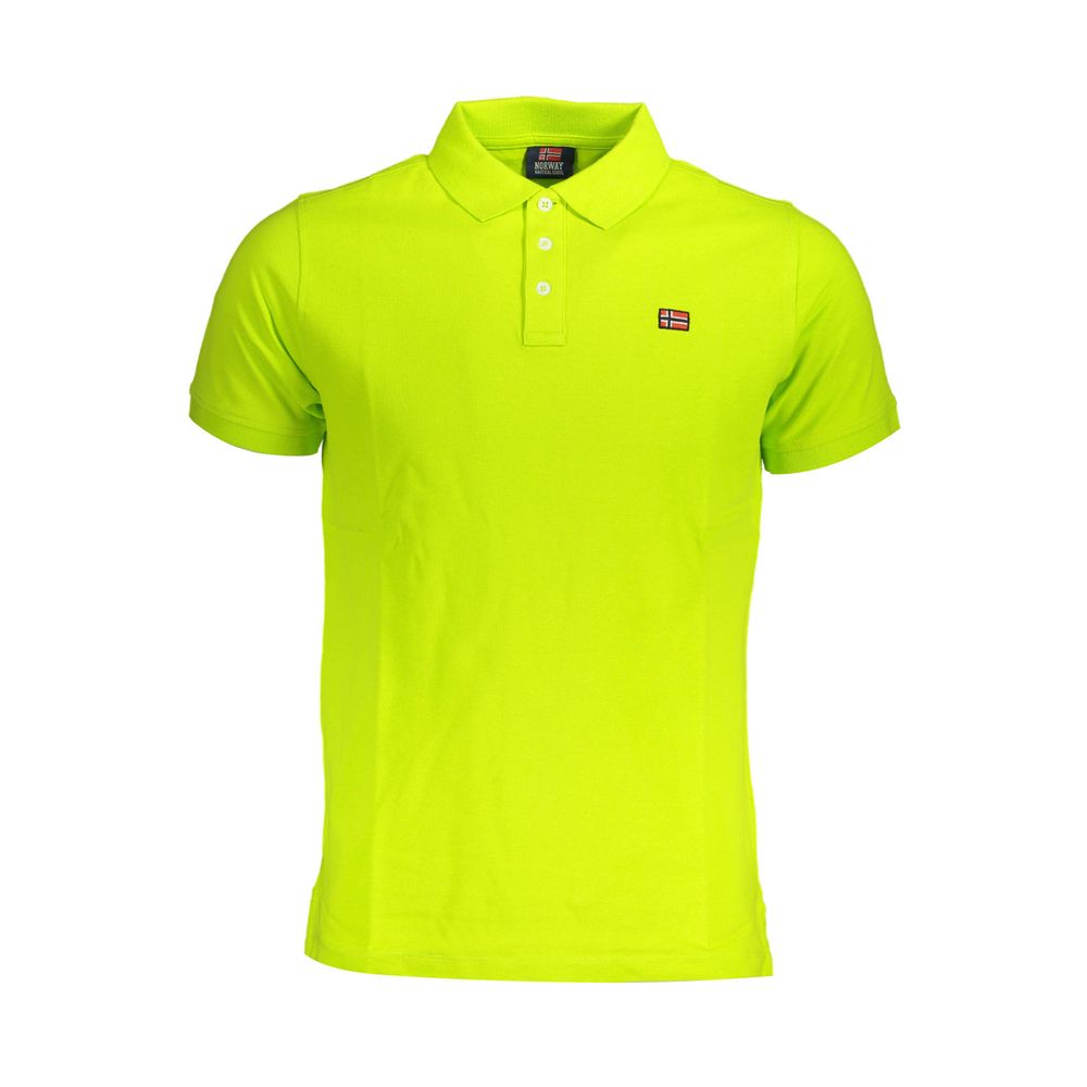 Norway 1963 Yellow Cotton Men Polo Shirt