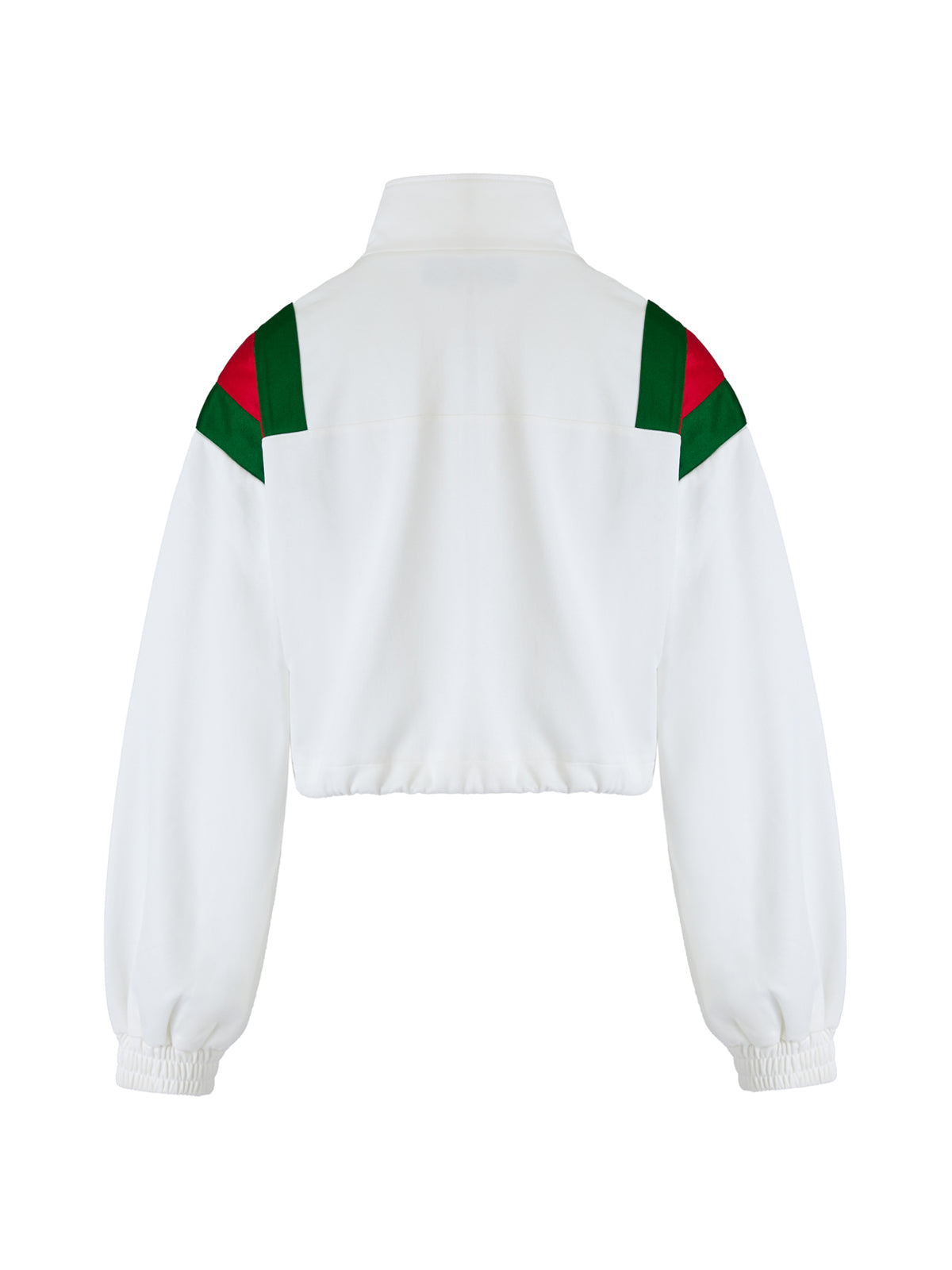 Sudadera blanca de poliéster con logotipo de Gucci