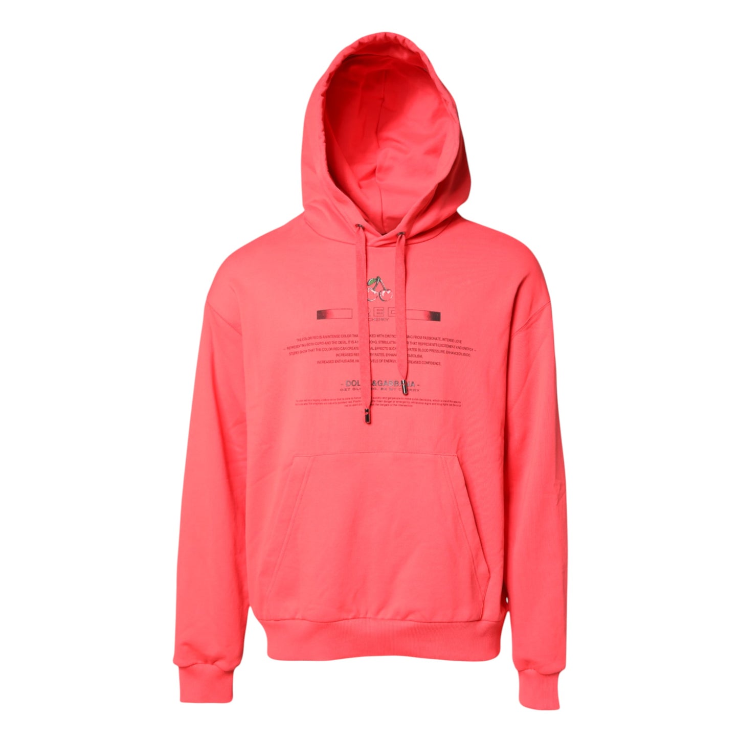 Sudadera con capucha y estampado del logotipo rojo de Dolce & Gabbana