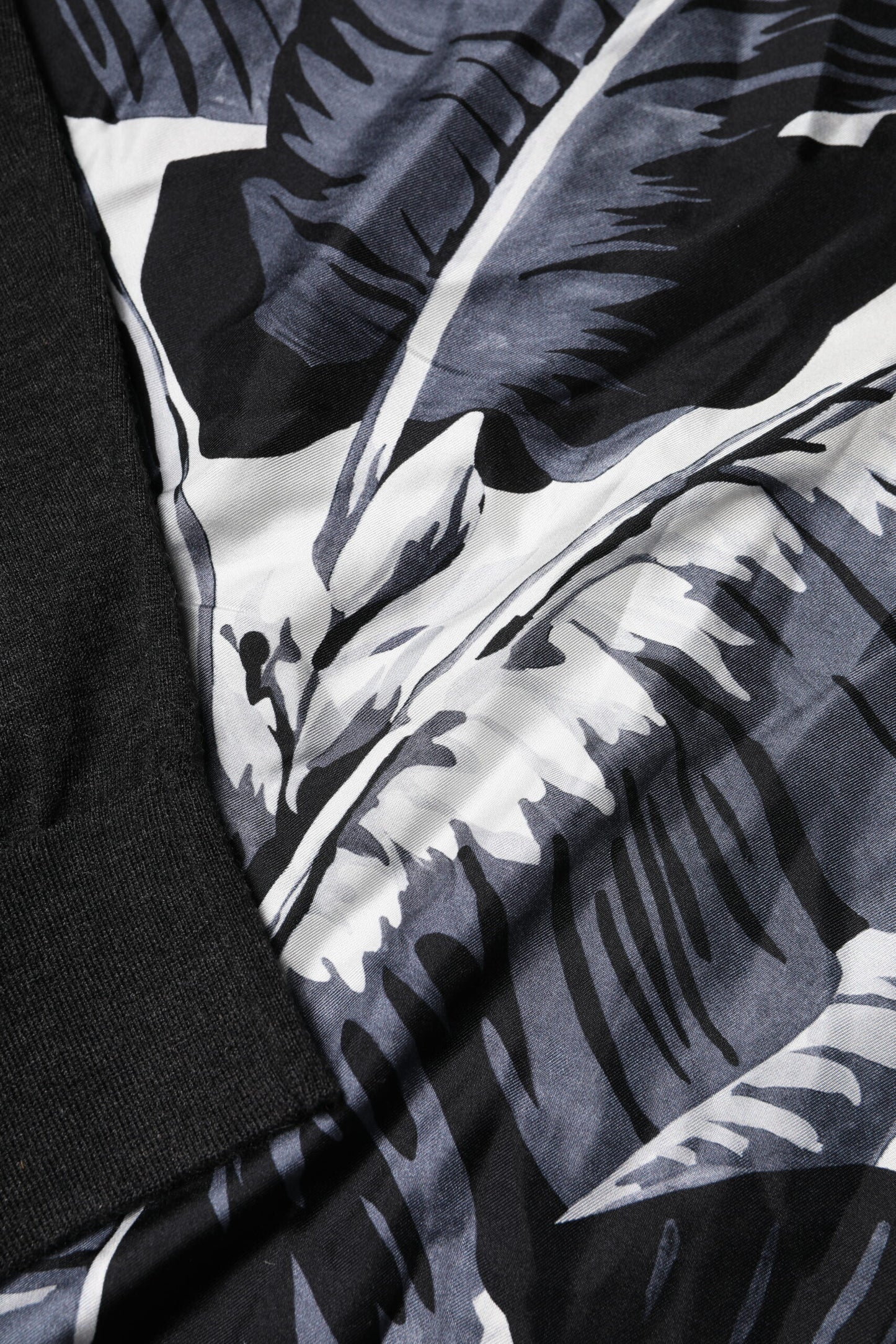 Suéter de punto estampado negro para hombre de Dolce & Gabbana