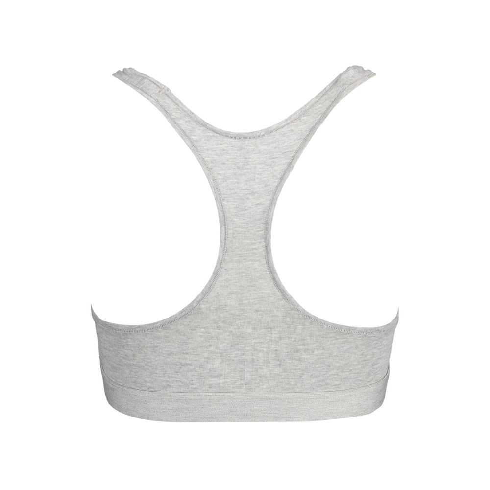 Soutien-gorge de sport Tommy Hilfiger en coton gris pour femme