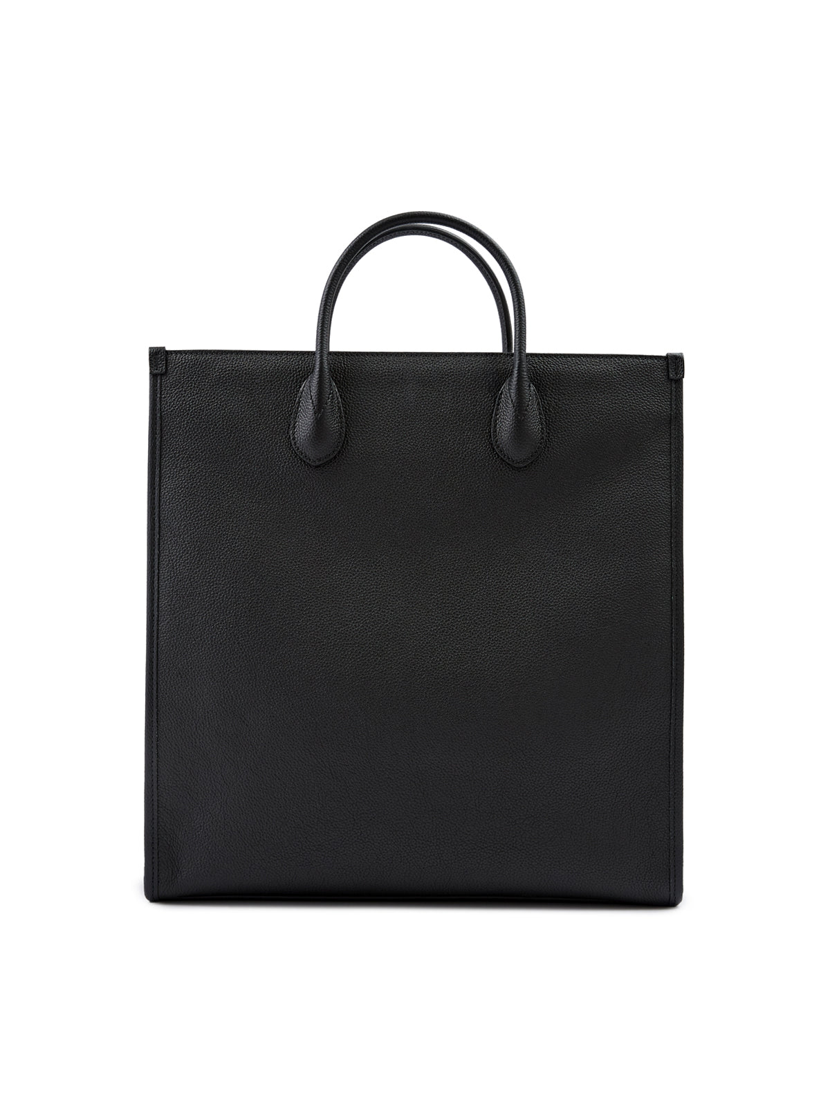 Sac fourre-tout moyen en cuir noir avec logo Gucci