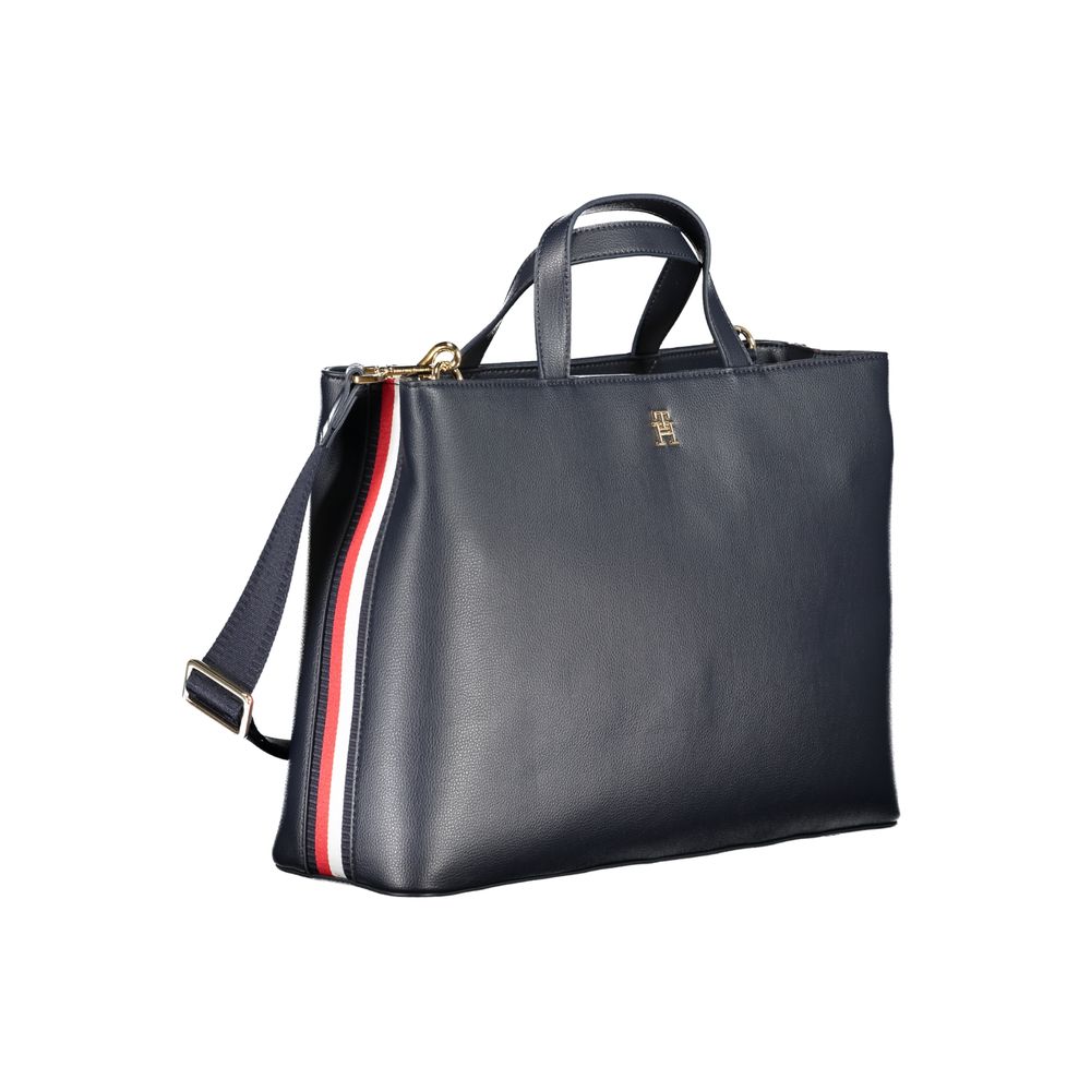 Sac à main Tommy Hilfiger en polyester bleu