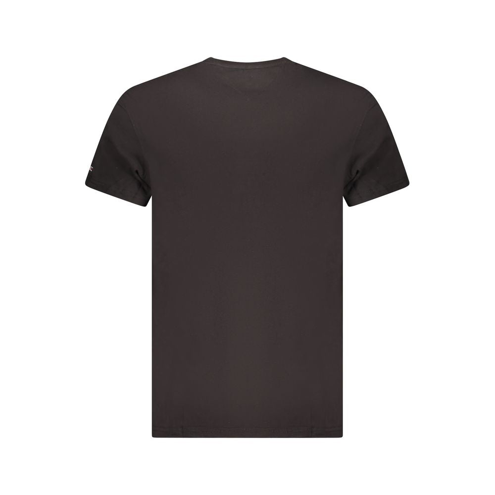 T-shirt noir en coton Tommy Hilfiger pour homme