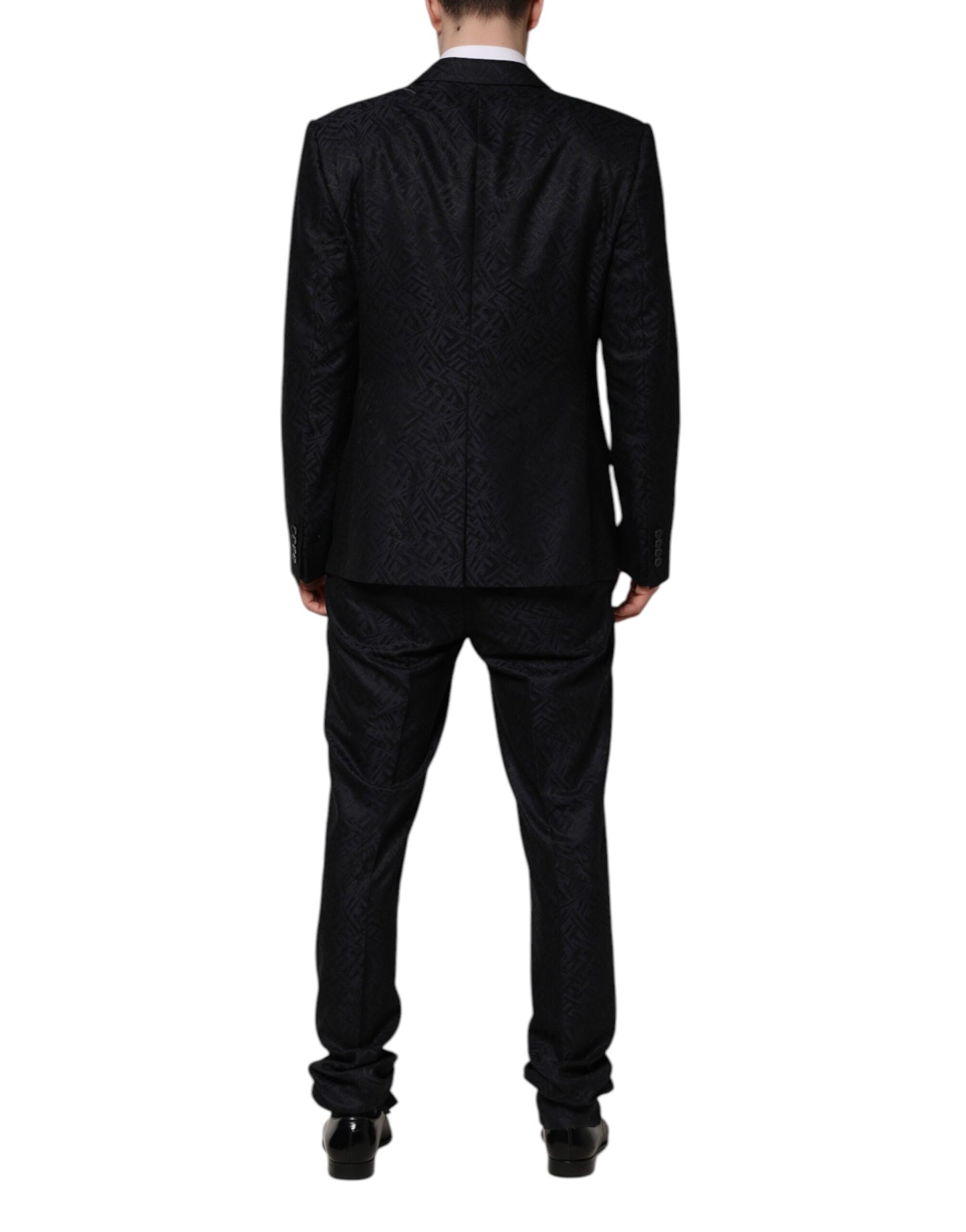 Traje de dos piezas con esqueleto King MARTINI negro de Dolce & Gabbana