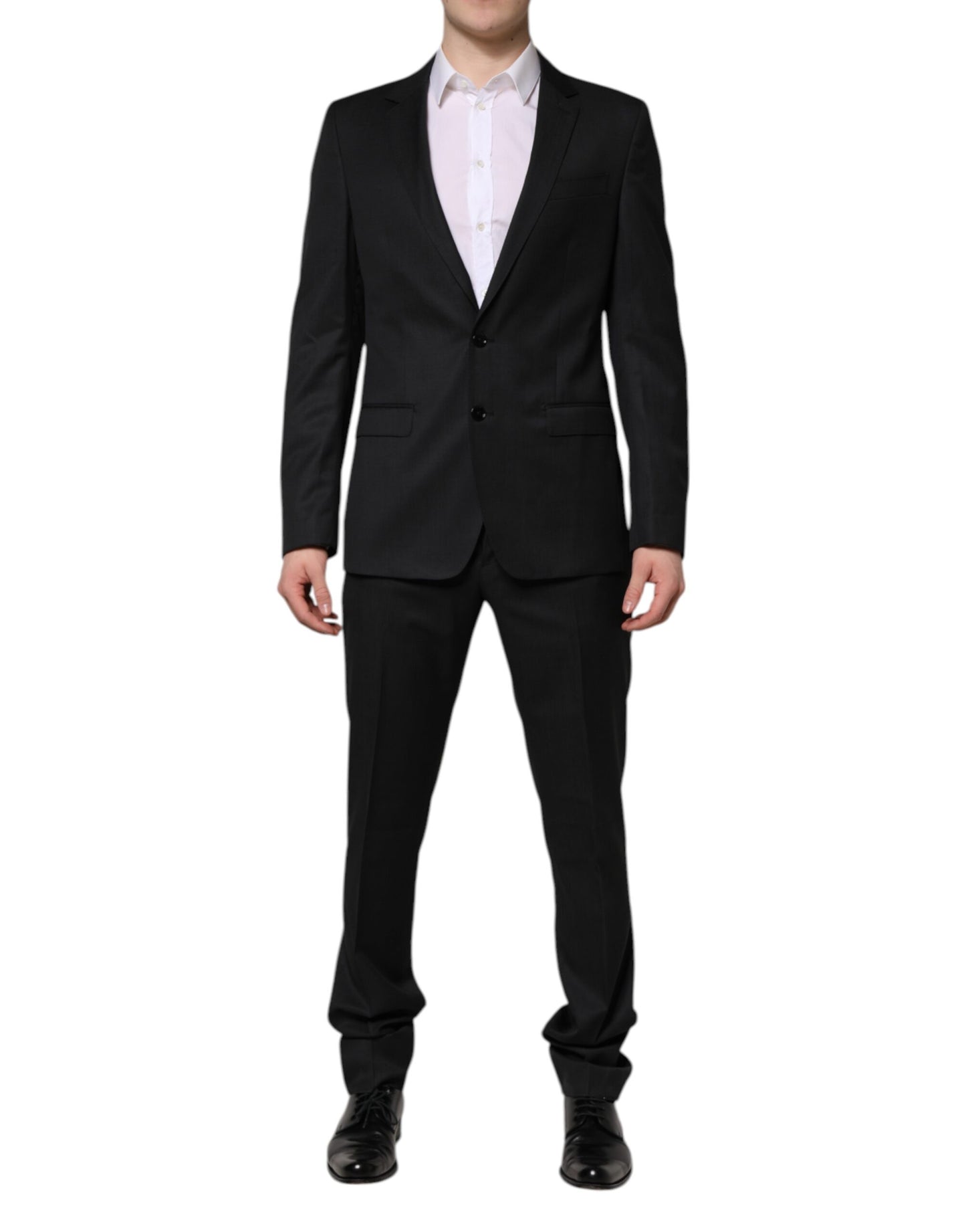 Traje MARTINI de dos piezas gris oscuro de Dolce & Gabbana con botonadura sencilla