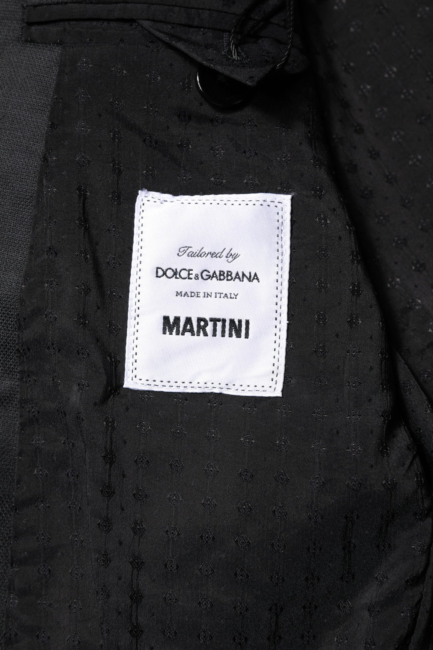Traje MARTINI de dos piezas gris oscuro de Dolce & Gabbana con botonadura sencilla