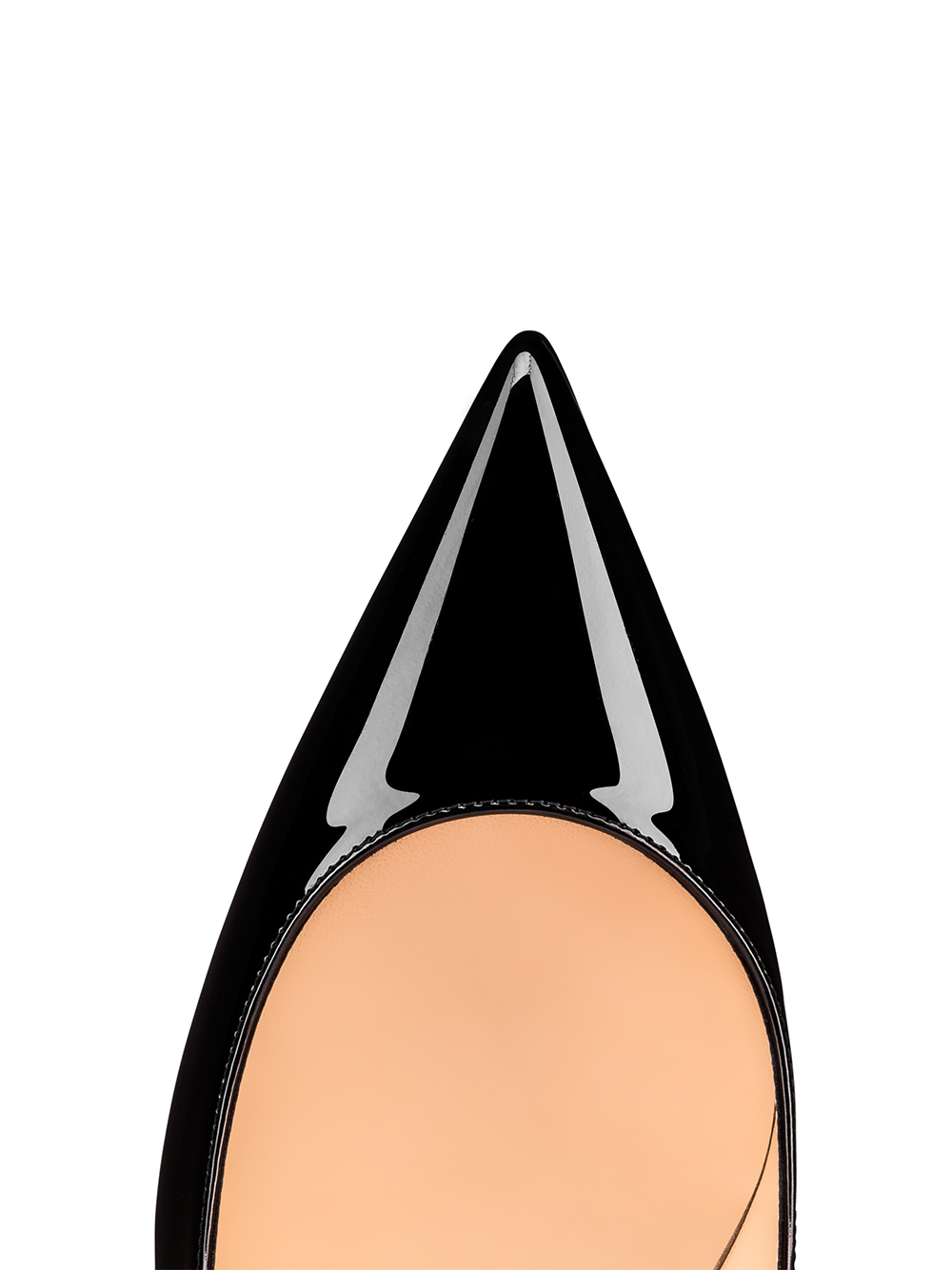 Christian Louboutin Charol Negro Kate Décolleté 100