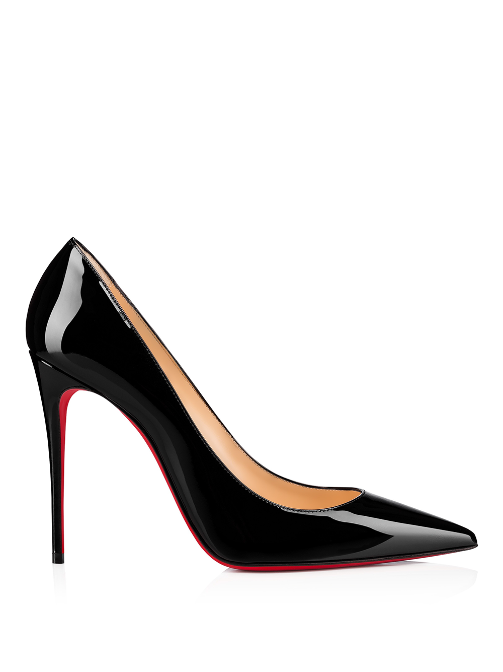 Christian Louboutin Charol Negro Kate Décolleté 100
