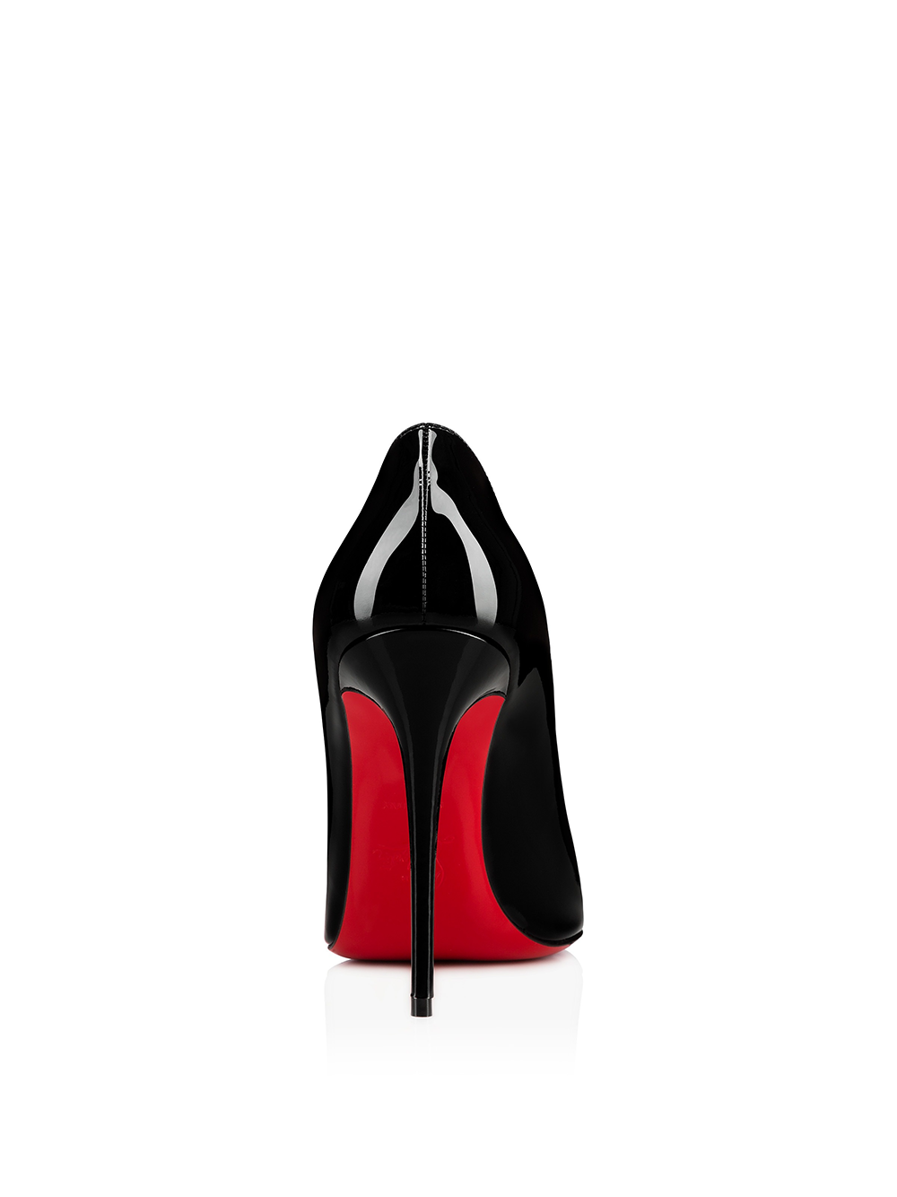 Christian Louboutin Charol Negro Kate Décolleté 100