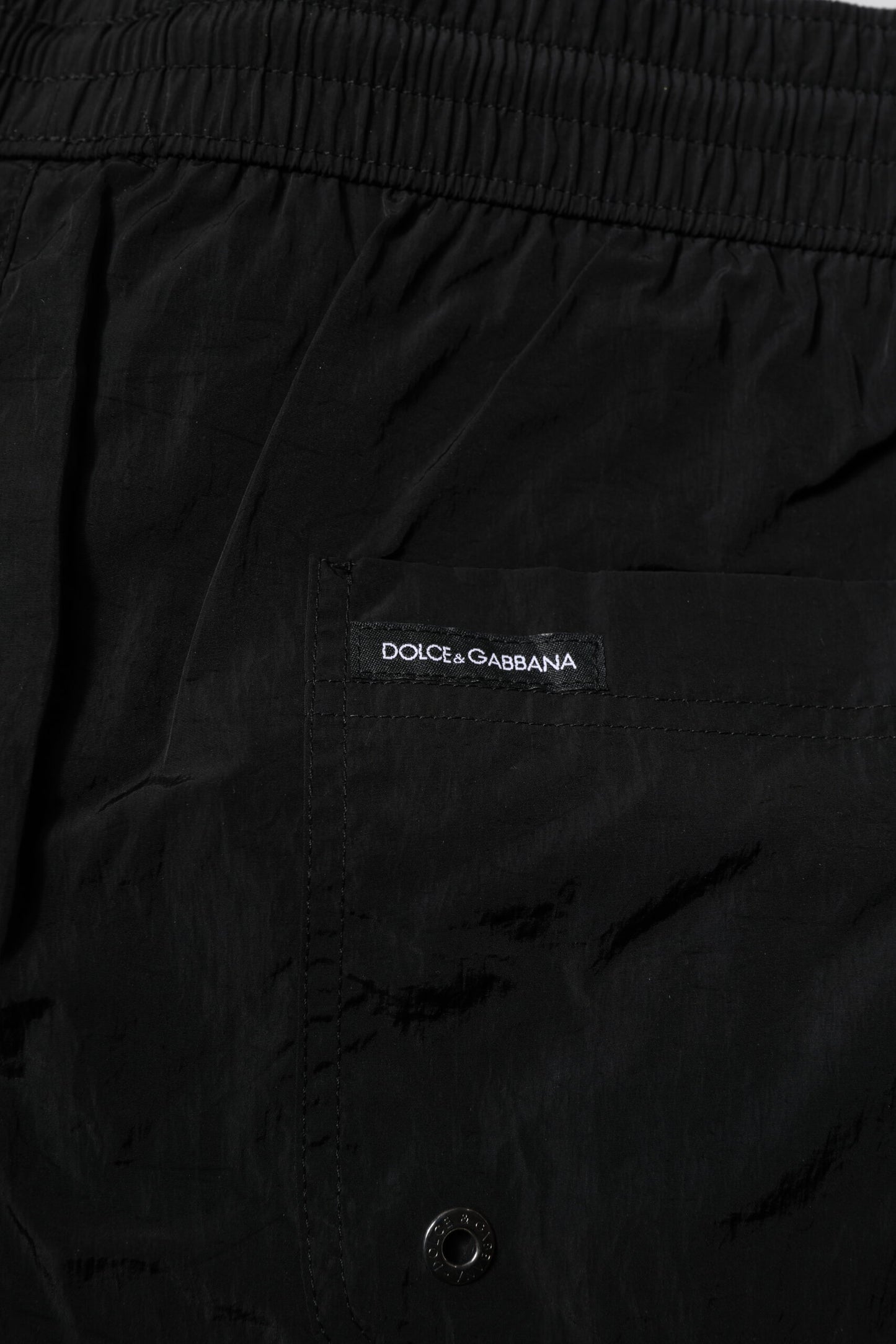 Pantalones cortos de baño Dolce & Gabbana de poliéster negro para hombre
