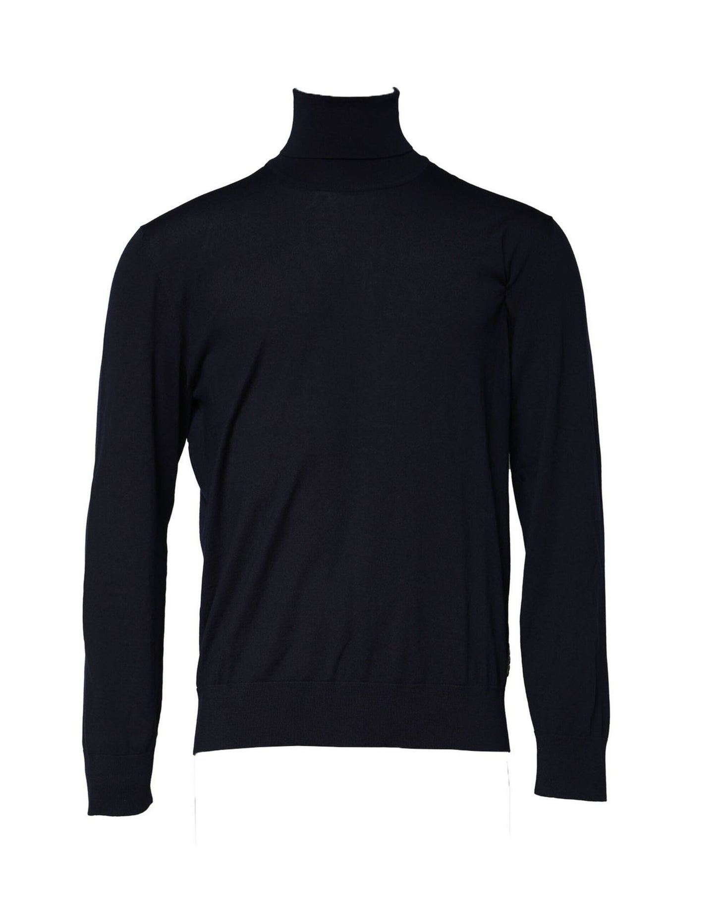 Suéter de cuello alto y manga larga azul de Dolce & Gabbana