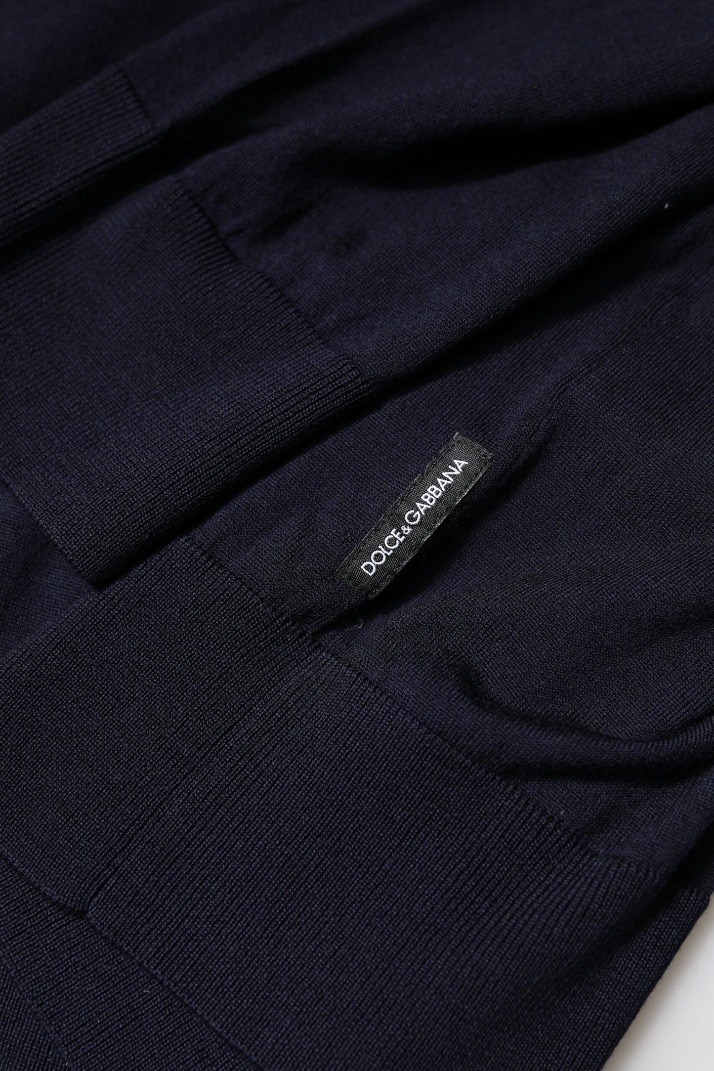 Suéter de cuello alto y manga larga azul de Dolce & Gabbana