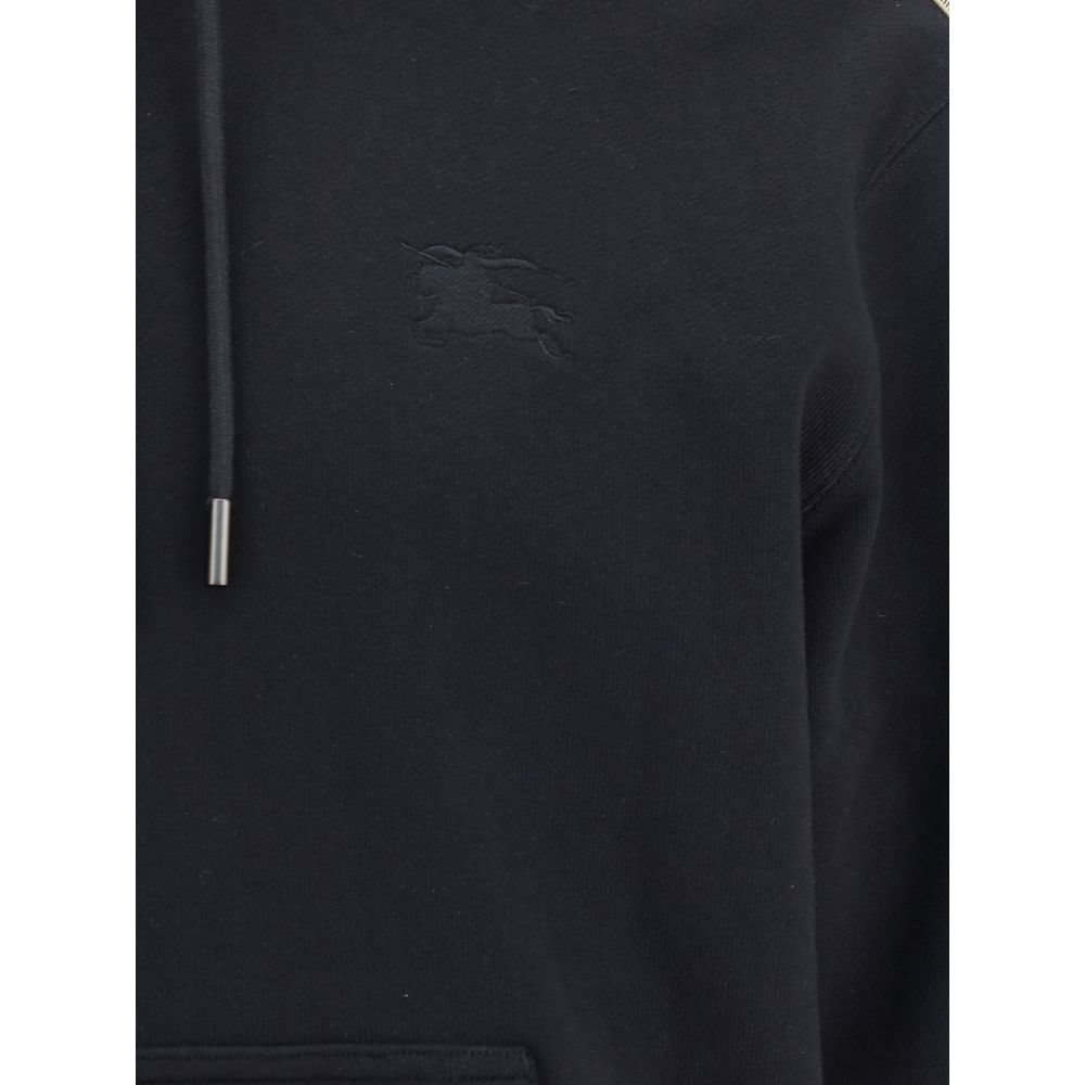 Sudadera con capucha y ribete de cuadros de Burberry