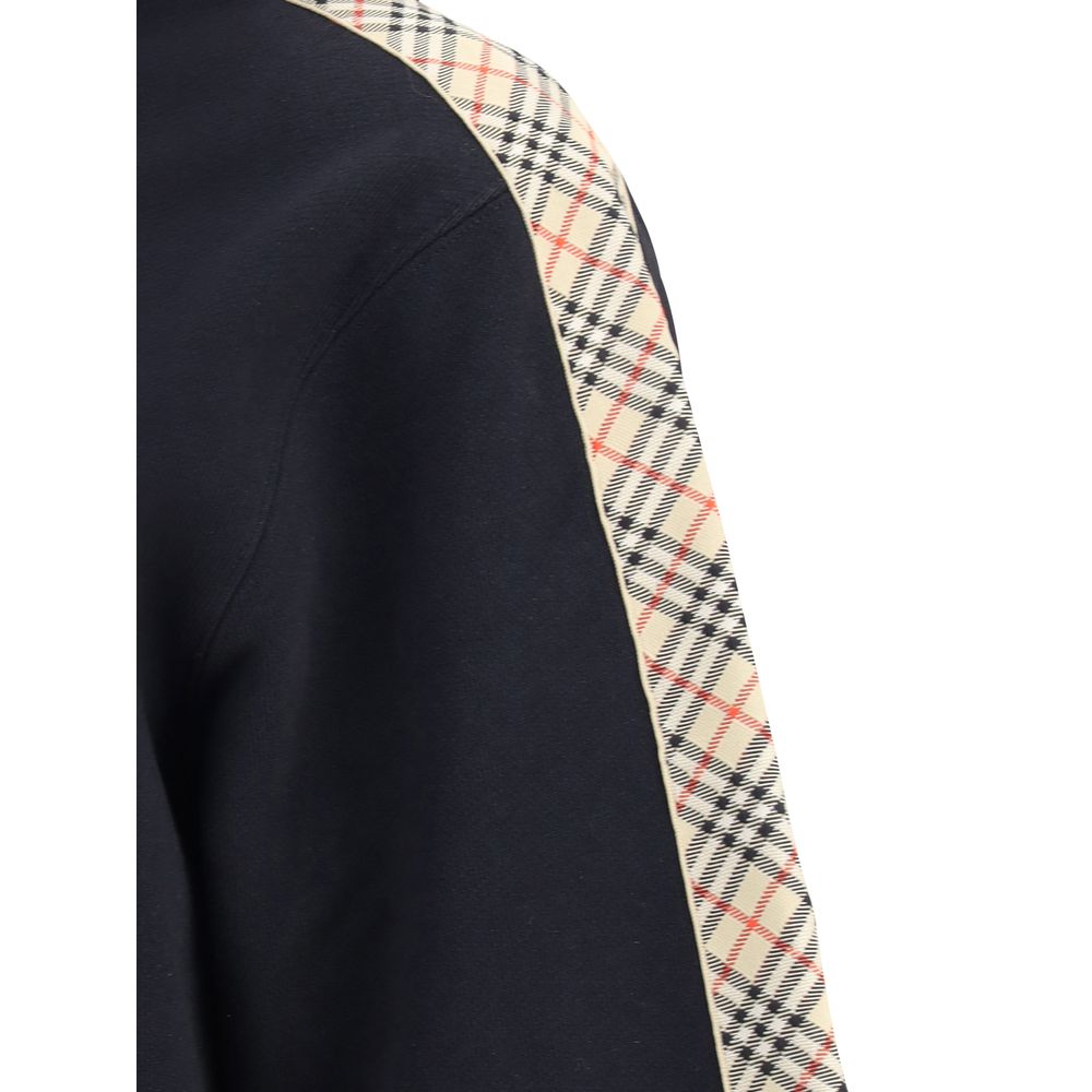 Sudadera con capucha y ribete de cuadros de Burberry