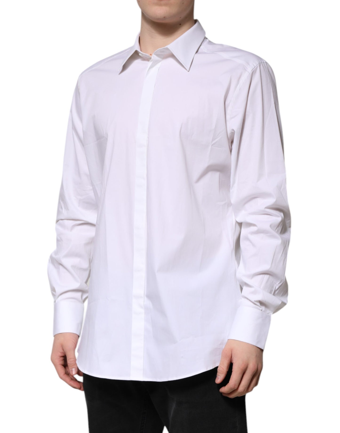 Camisa formal de manga larga MARTINI blanca de Dolce & Gabbana