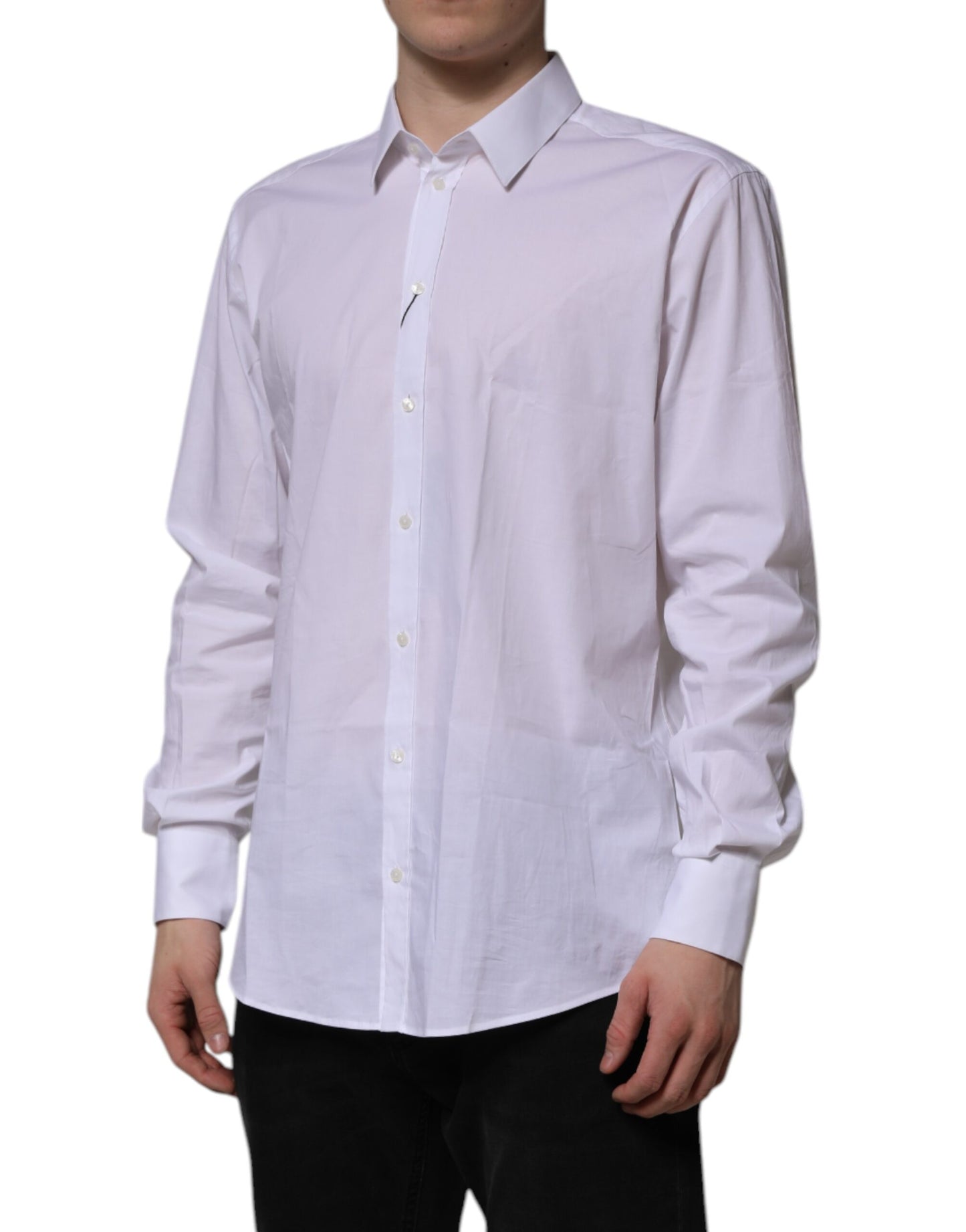 Camisa formal de manga larga MARTINI blanca de Dolce & Gabbana