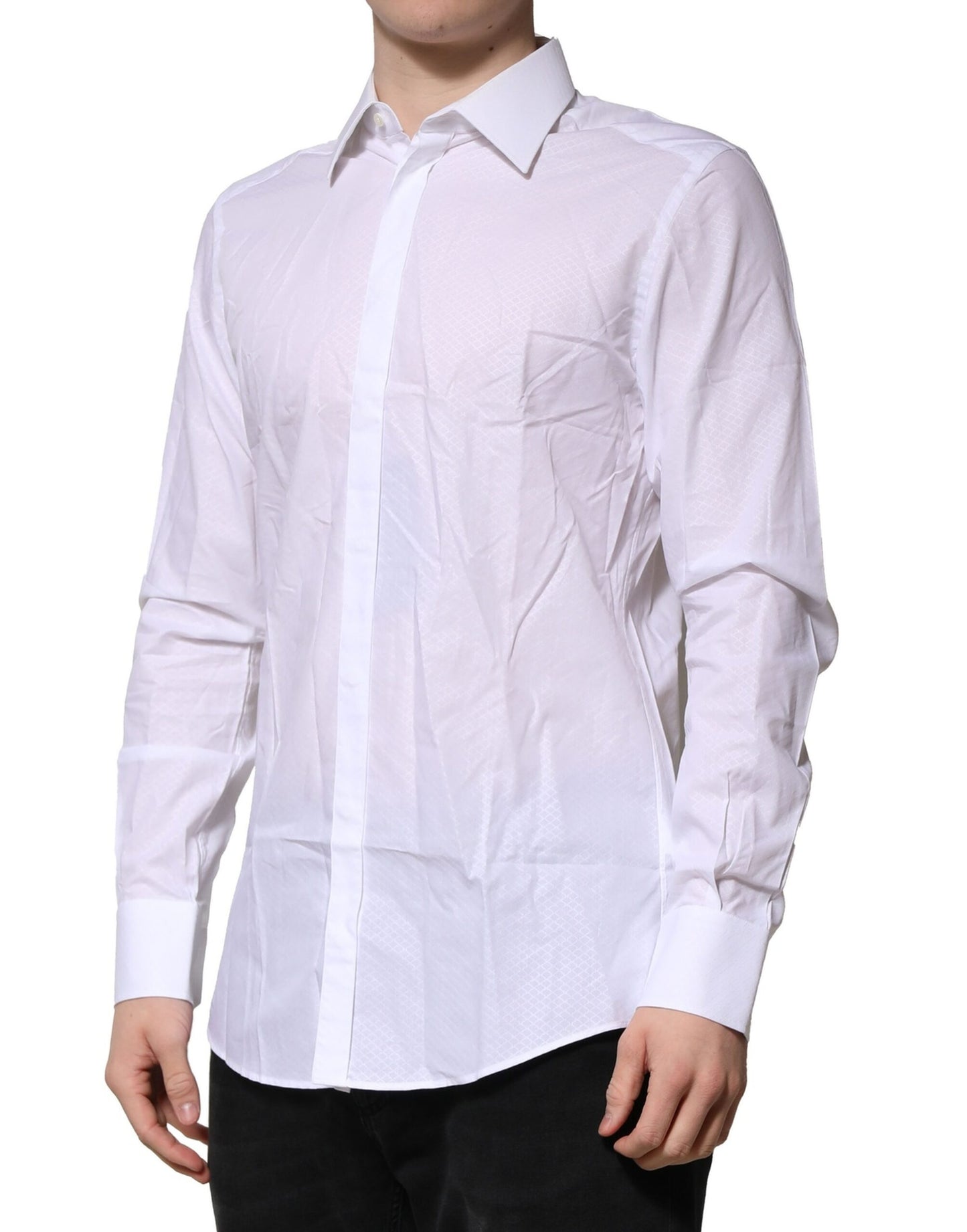 Camisa formal de manga larga MARTINI blanca de Dolce & Gabbana