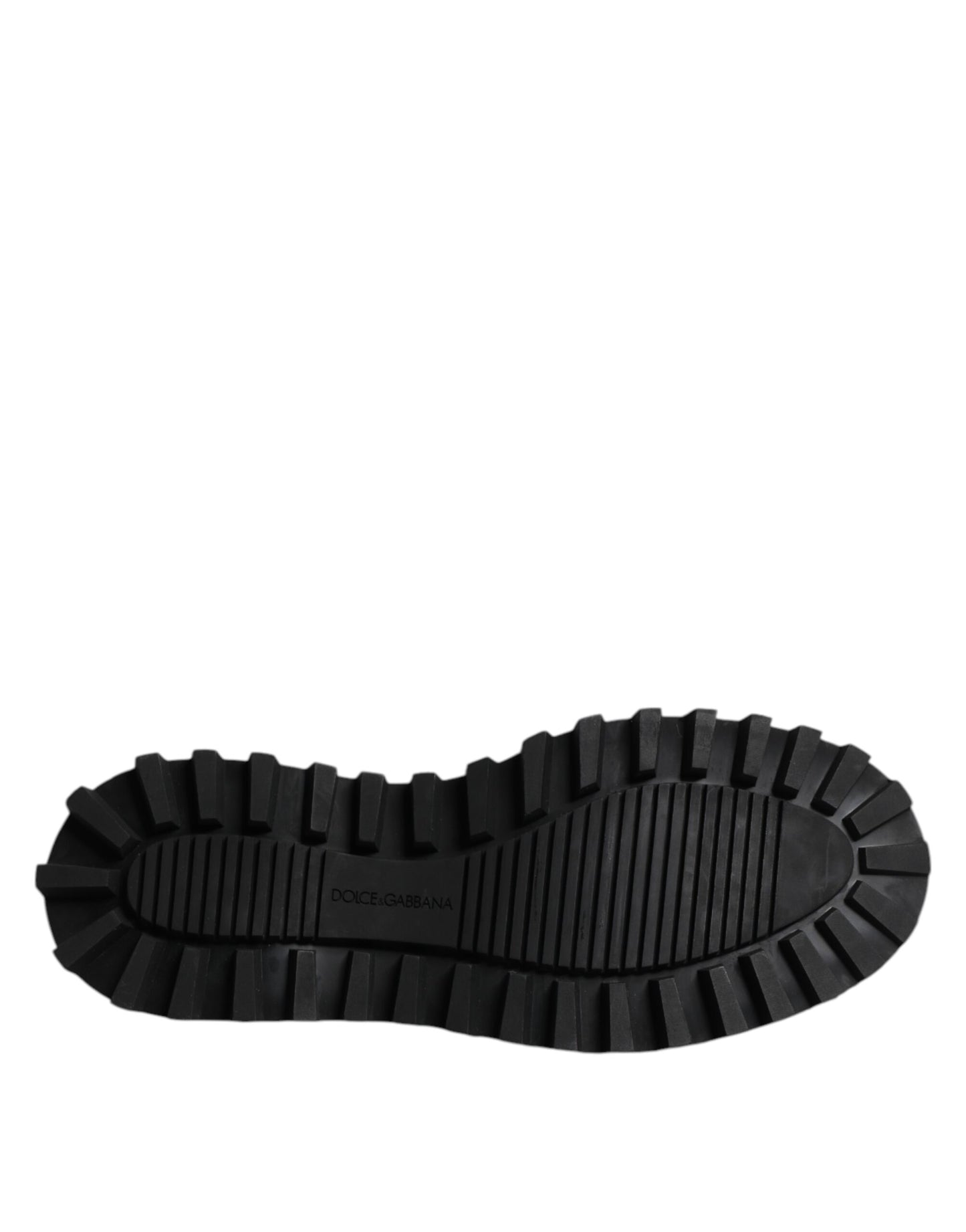 Zapatos de vestir Derby con cordones de cuero negro de Dolce & Gabbana para hombre
