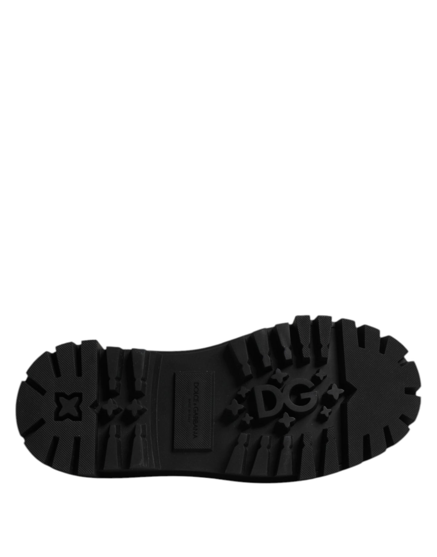 Zapatos de vestir Derby con cordones de cuero negro de Dolce & Gabbana para hombre