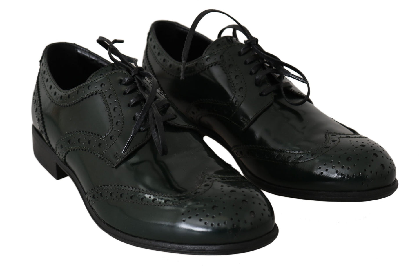 Dolce & Gabbana Zapatos planos Oxford con punta de ala elegantes Brogues verdes