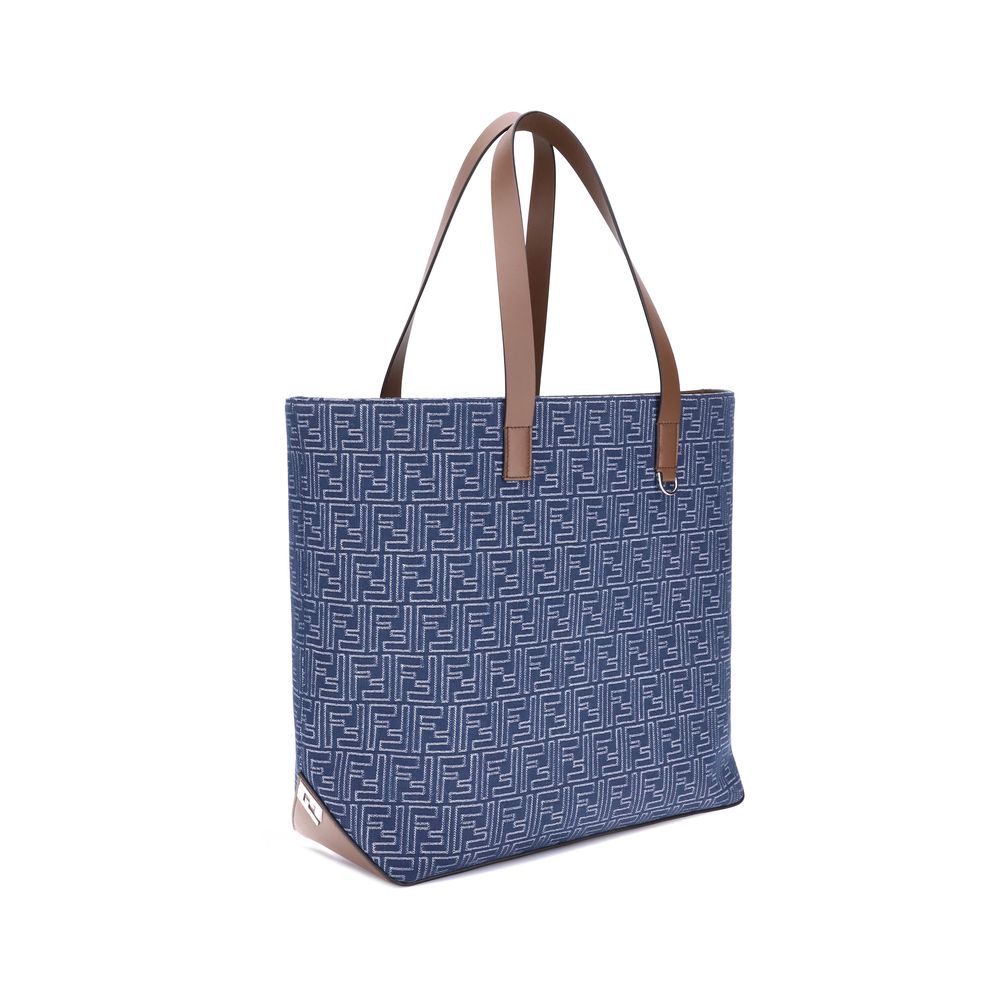 Bolso tote de mezclilla bordado Fendi