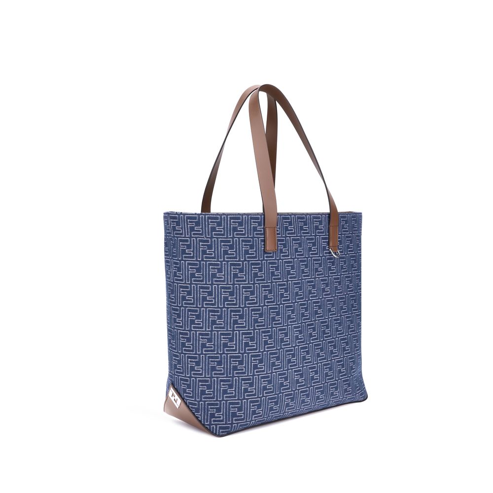 Bolso tote de mezclilla bordado Fendi