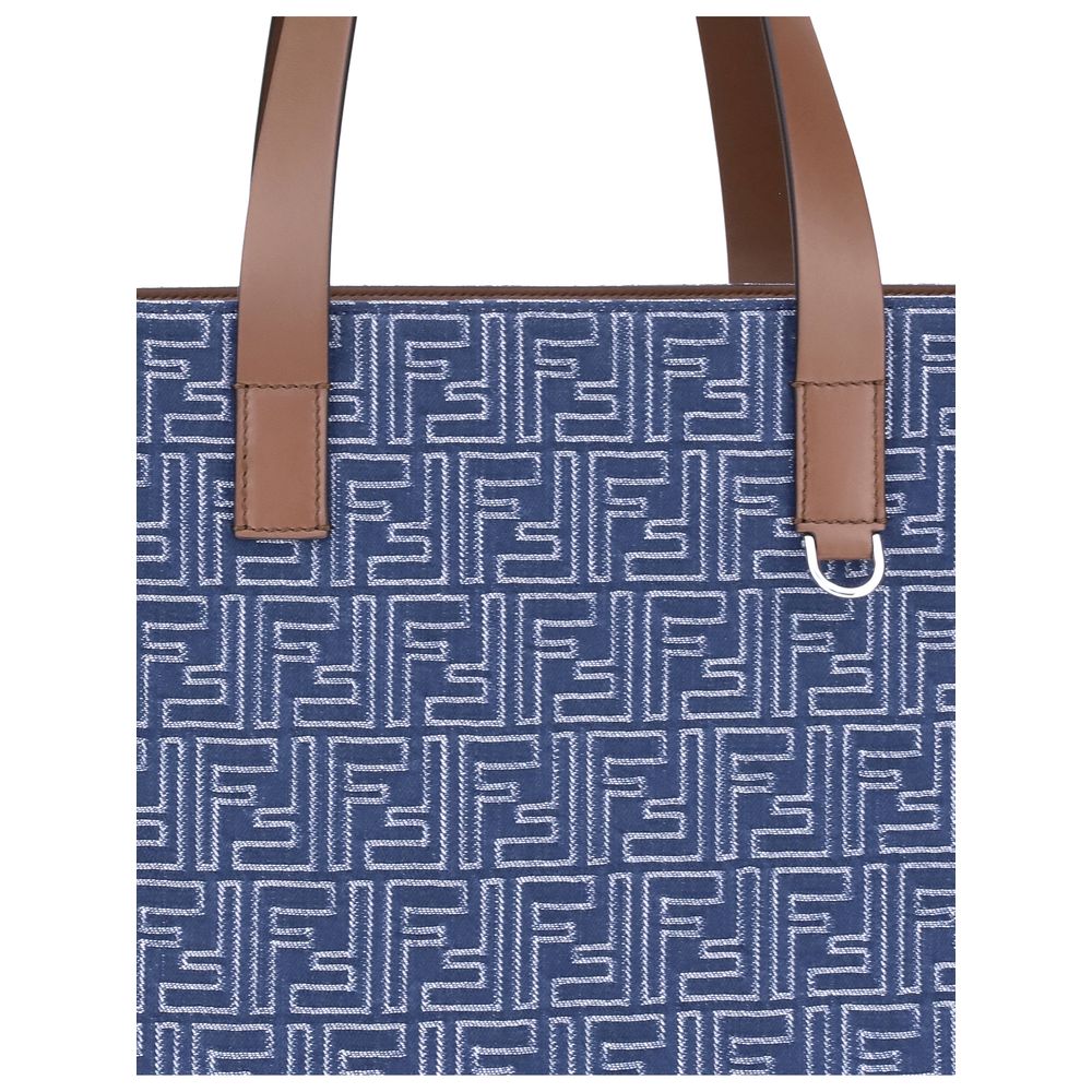 Bolso tote de mezclilla bordado Fendi