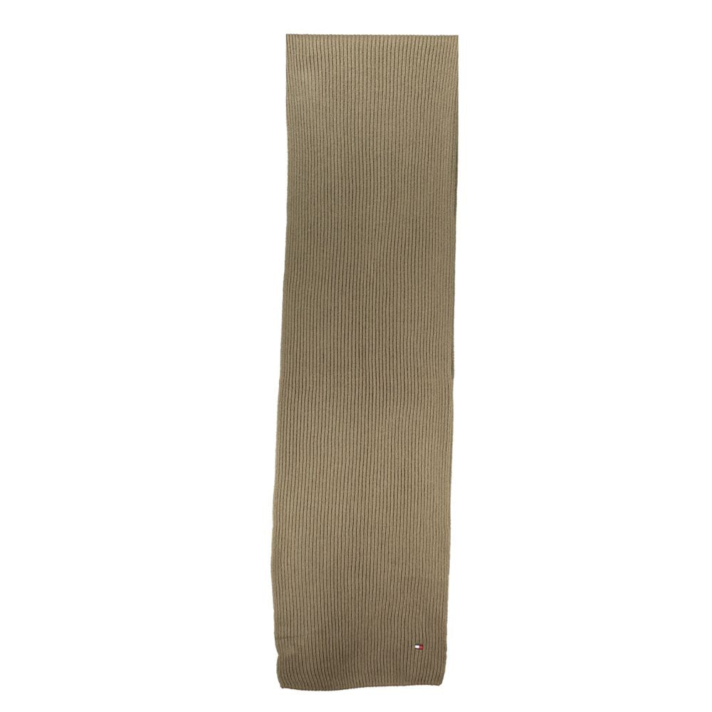 Tommy Hilfiger Green Cotton Scarf